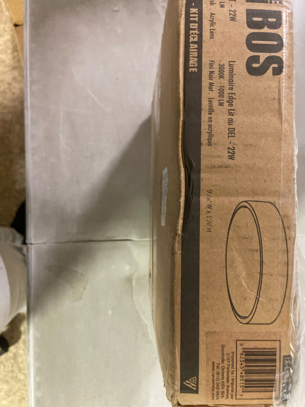 Canarm Lighting LK-CPBK Led Light Kit Fan Matte Black