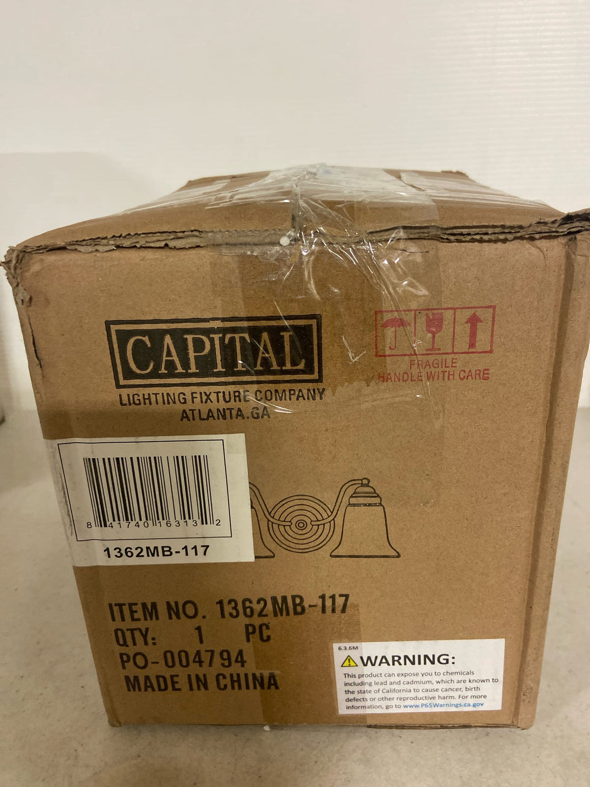 Capital Lighting 1362MB-117 2 Light 7-1/4" Tall Bathroom Vanity Light - Matte Black