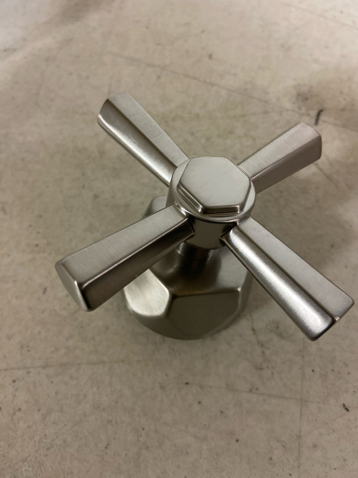 Signature Hardware SHEL441009BN Cross Handles for Elita Freestanding Tub Faucet - Brushed Nickel
