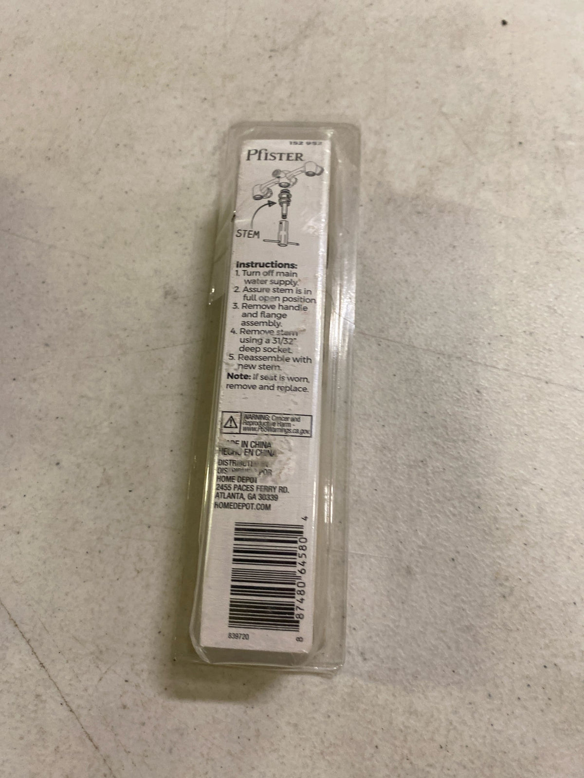 910-385 Marquis Replacement Diverter Stem for Tub and Shower Faucets