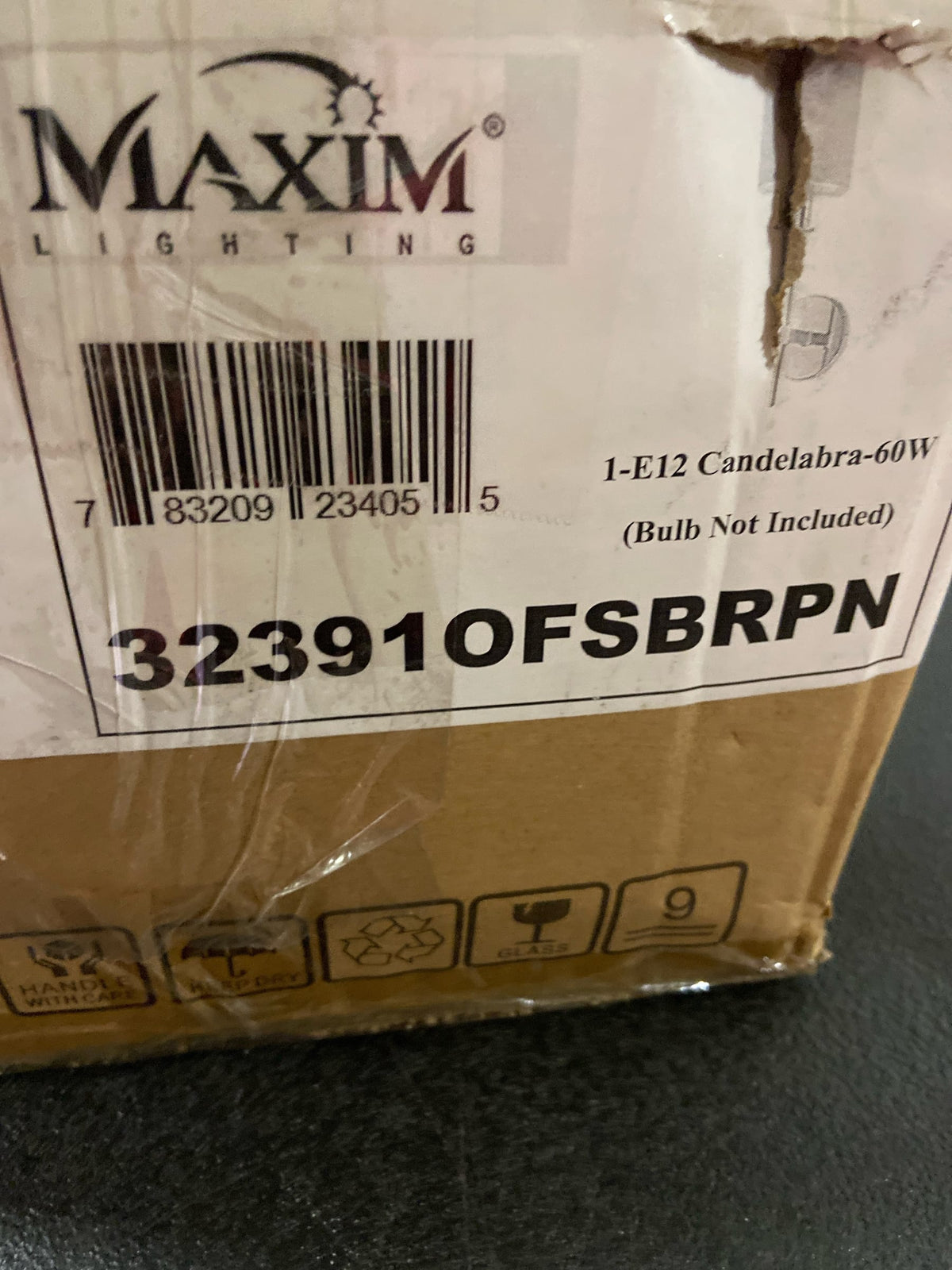 Maxim 32391OFSBRPN Uptown 20" Tall Wall Sconce - Satin Brass / Polished Nickel