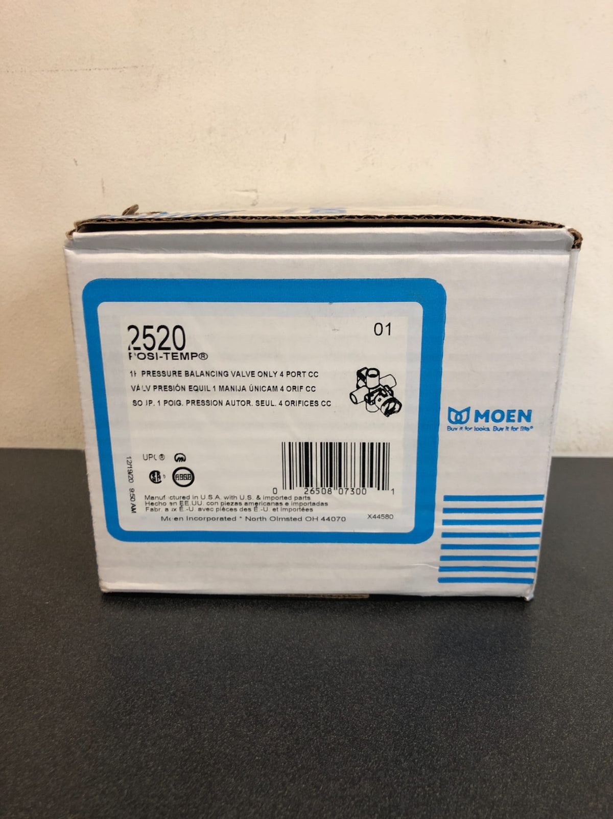 Moen 1/2 Inch Sweat (Copper-to-Copper) Posi-Temp Pressure Balancing Rough-In Valve (No Stops)