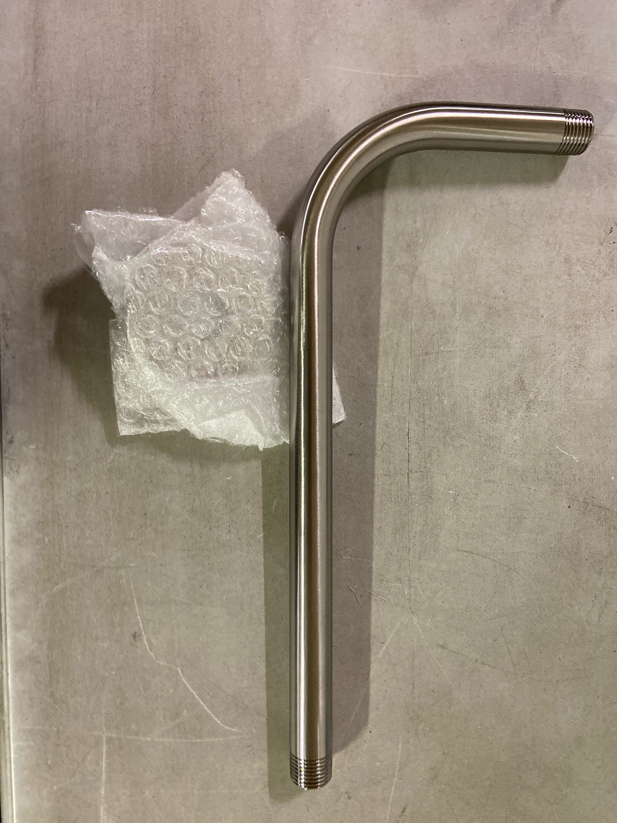 Signature hardware 483910 12-3/8 in. Wall Mounted Shower Arm and Flange Brushed Nickel