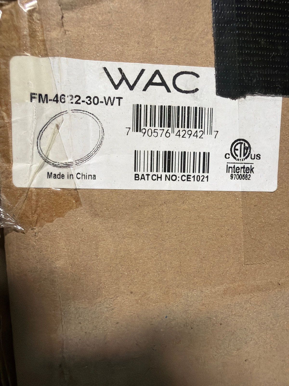 Wac lighting FM-4622-30-WT Geos 22 in. 1-Light 3000K White LED Flush Mount