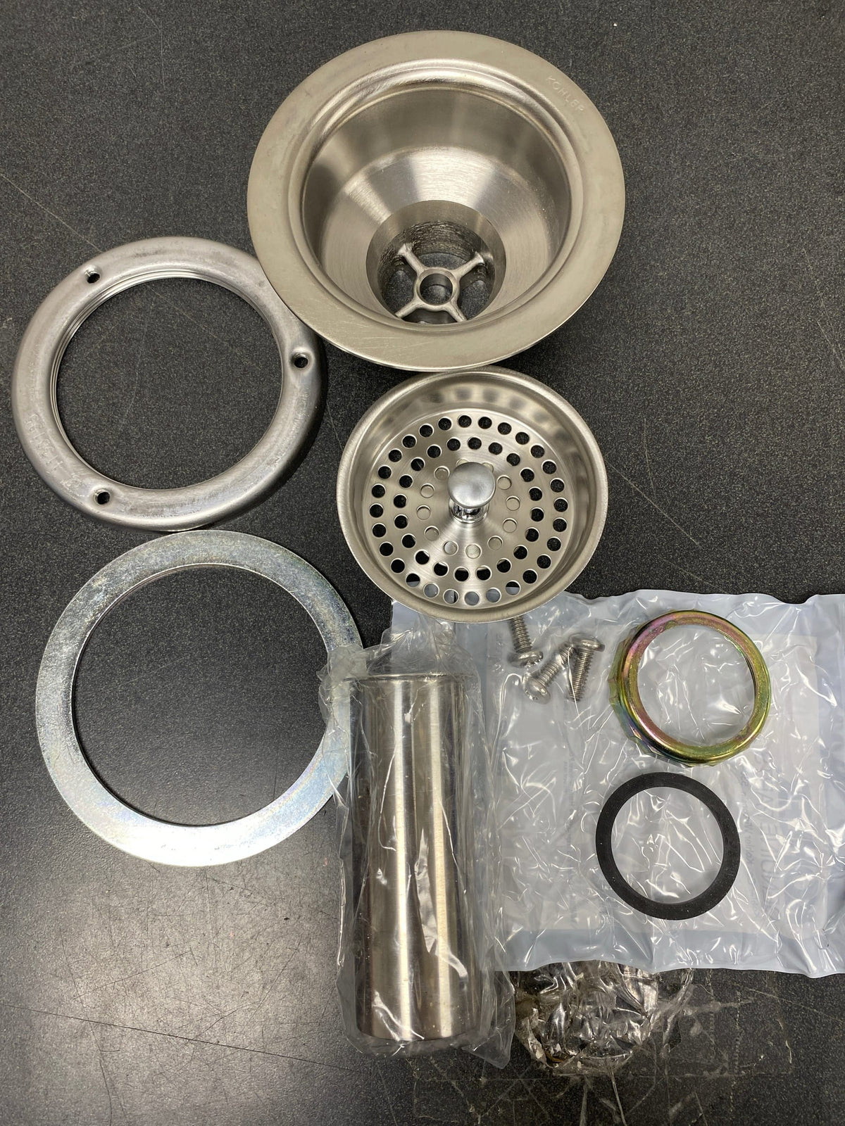 KOHLER Duostrainer Chrome Kitchen Sink Pop Up Drain