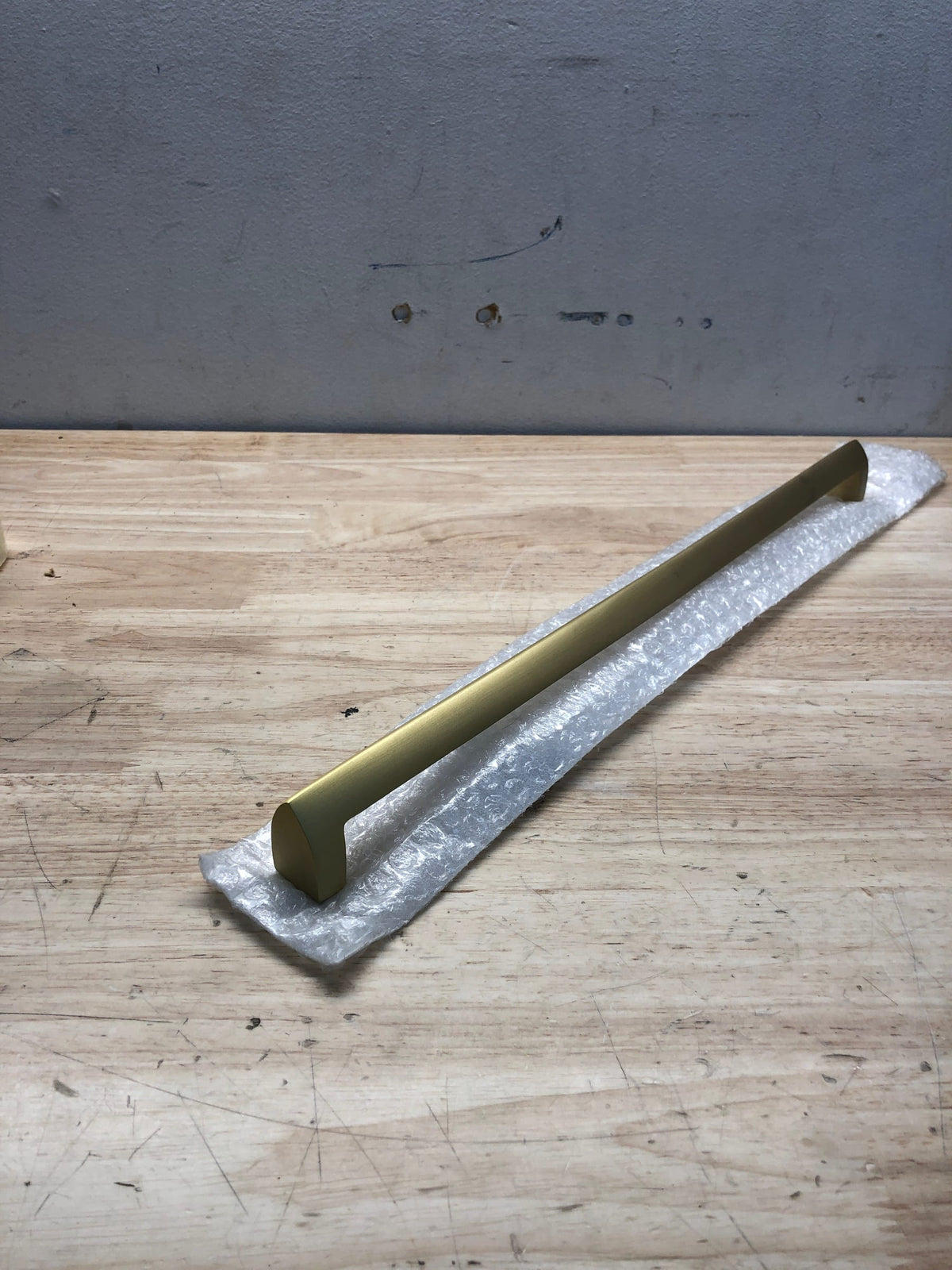 Signature Hardware 453819 Rindahl 17-3/4 Inch Center to Center Appliance Pull - Satin Brass