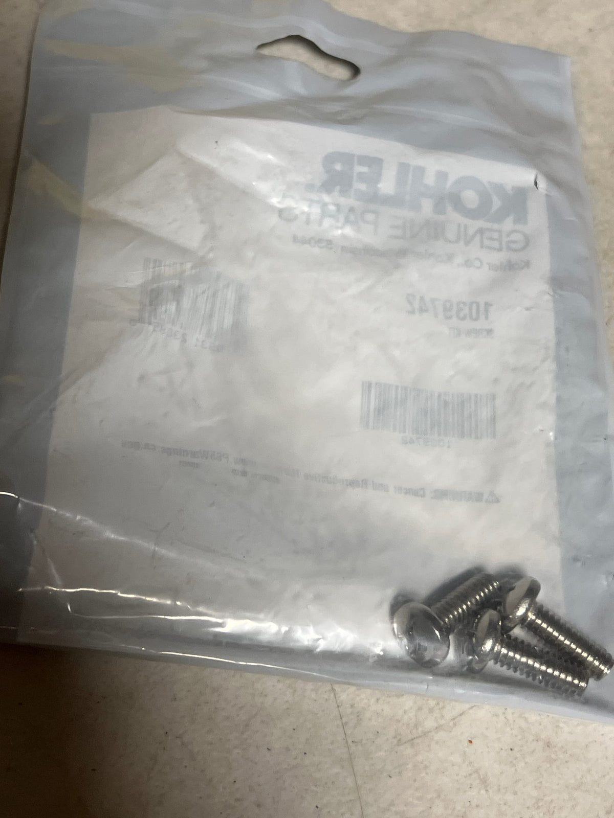 Kohler 1039742 Manufacturer Replacement Part - N/A