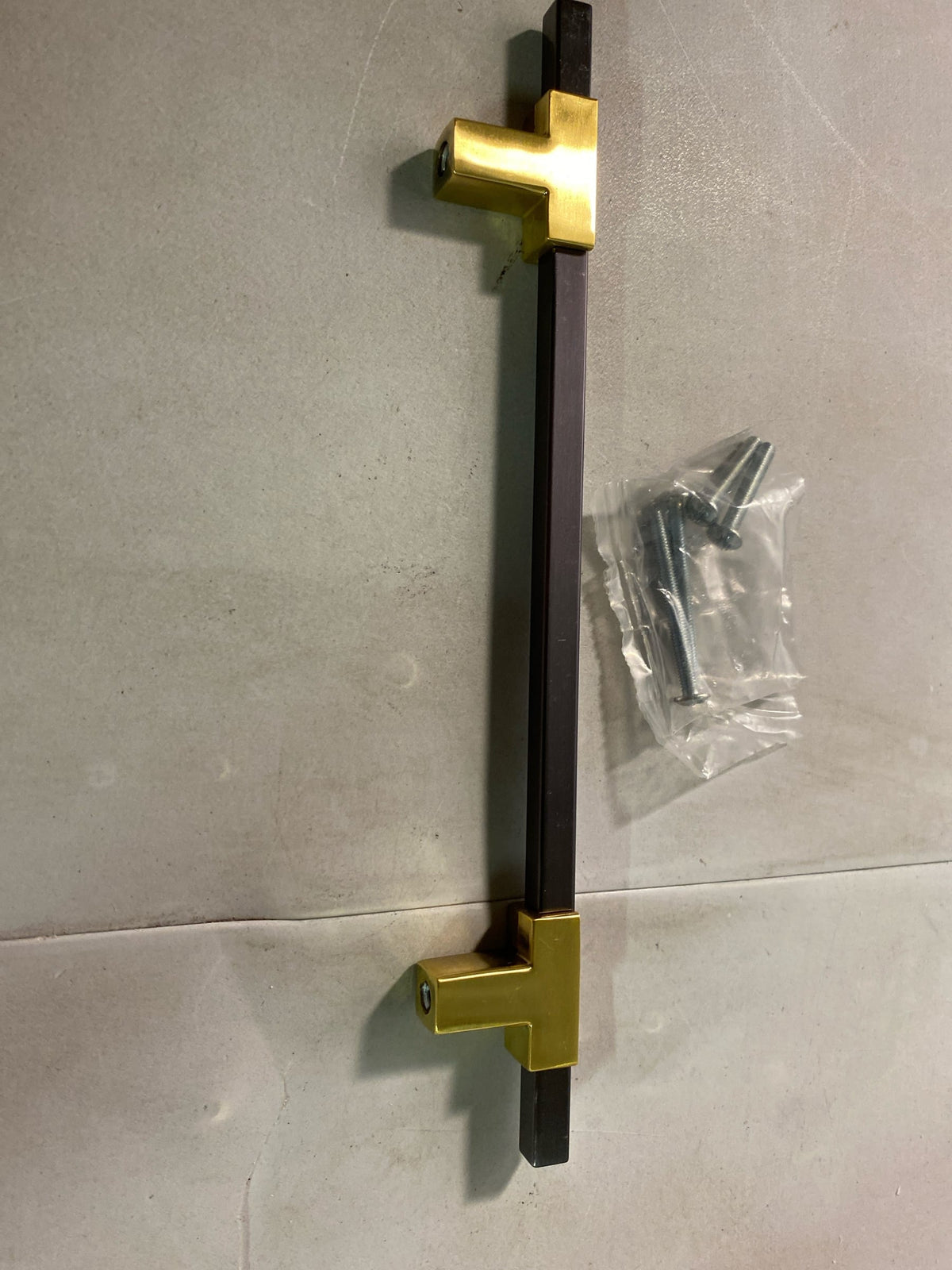 Amerock BP778160BGLBCR Urbanite 6-5/16 Inch Center to Center Bar Cabinet Pull - Brushed Gold / Black Chrome