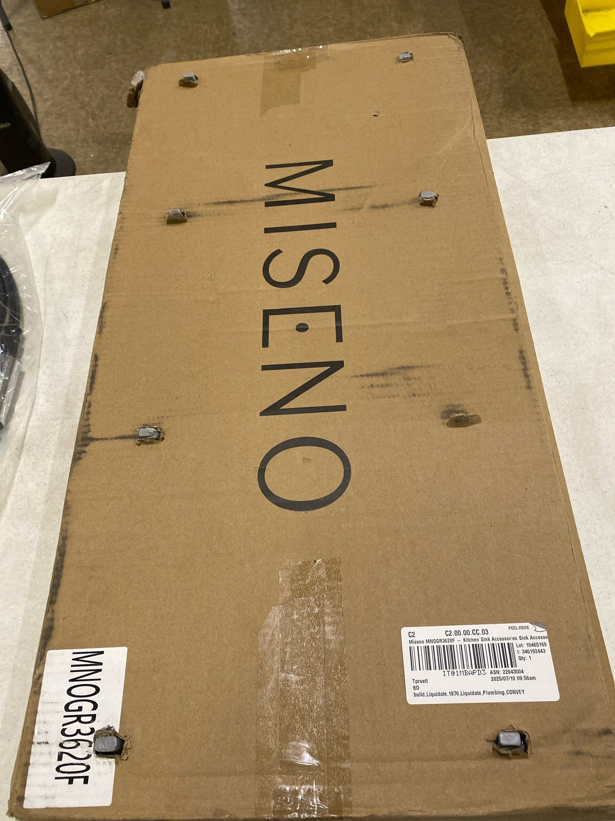 Miseno MNOGR3620F Fitted Basin Rack from MSS3620F Kitchen Sink - Stainless Steel