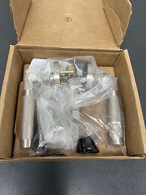 Knurled Passage Door Lever Set from the SELECT Brass Collection - Satin Nickel