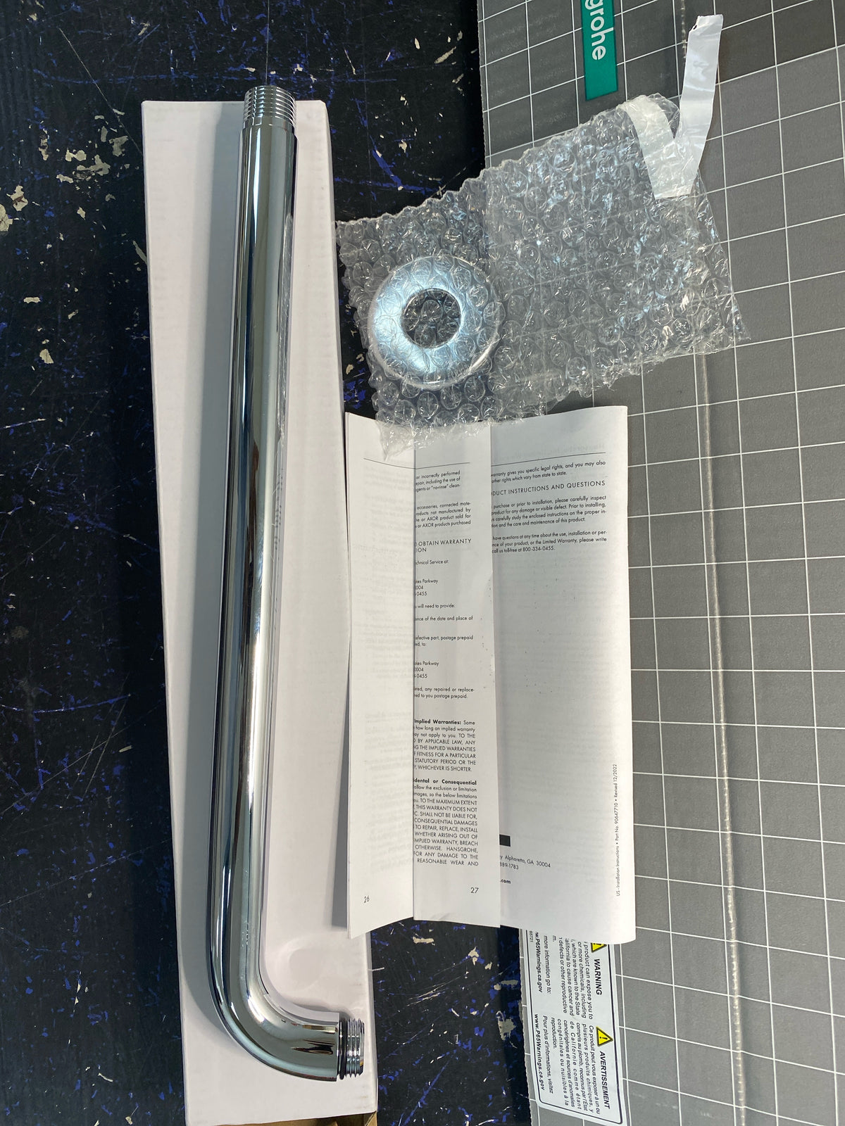 Hansgrohe 27413001 Raindance 15" Shower Arm - Chrome