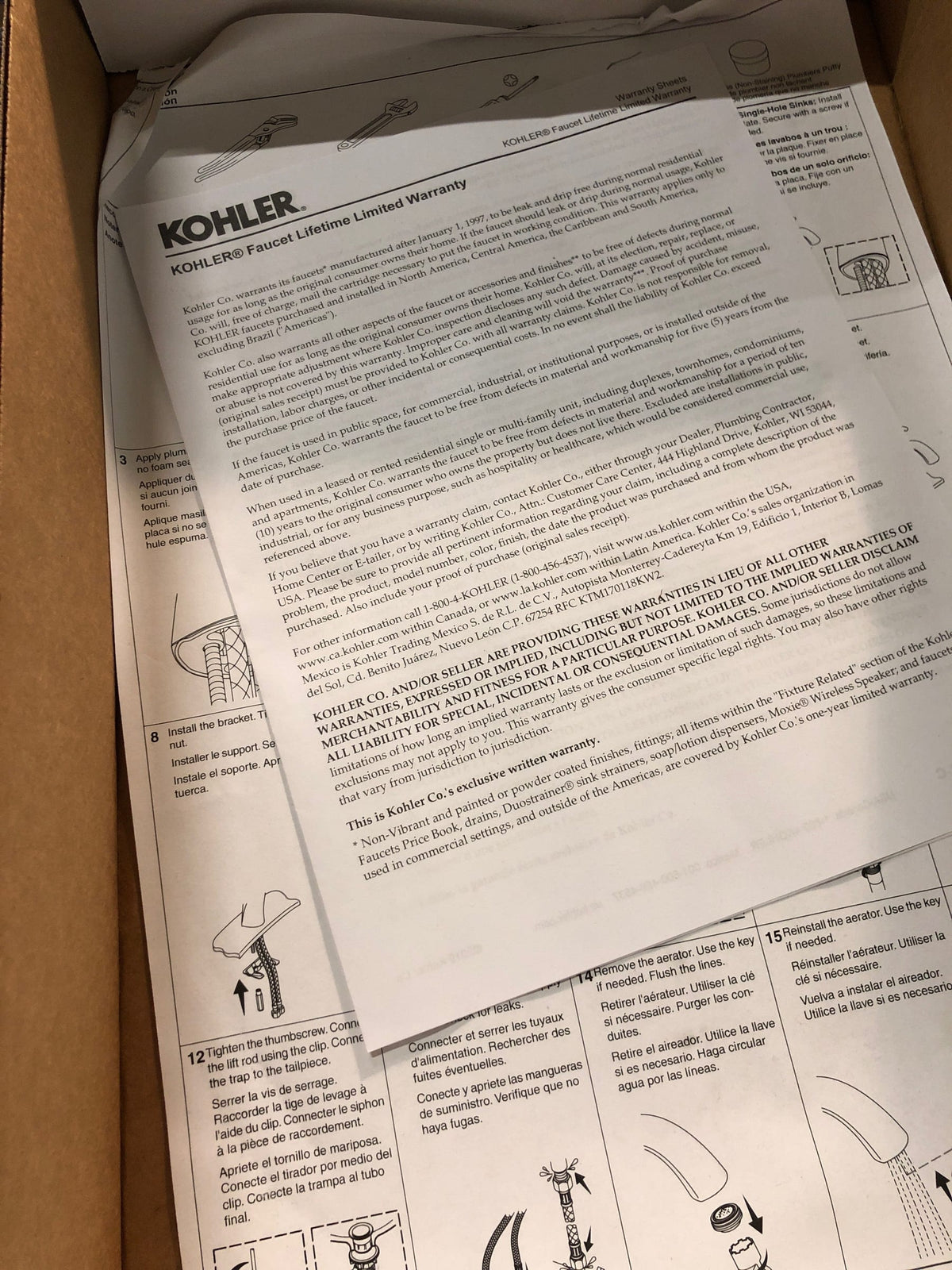 KOHLER K-193-4-CP Devonshire Single-Handle Bathroom Sink Faucet, 1-Hole Installation, Bathroom Faucets with Metal Drain, 1.2 GPM, Polished Chrome