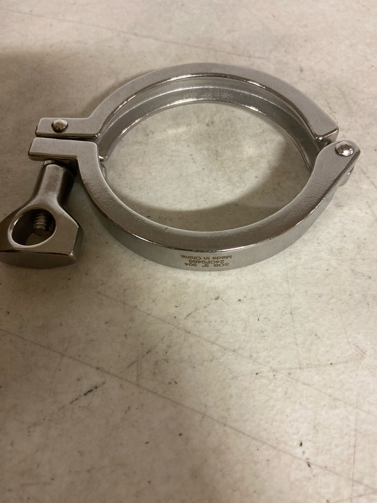 Steel & Obrien 3" Tri-Clamp Heavy Duty Single Pin Clamp - 304SS