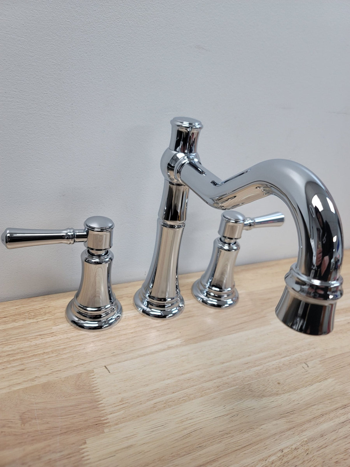 Signature Hardware 448524 St. Martin Deck Mounted Roman Tub Filler Faucet - Less Valve - Chrome