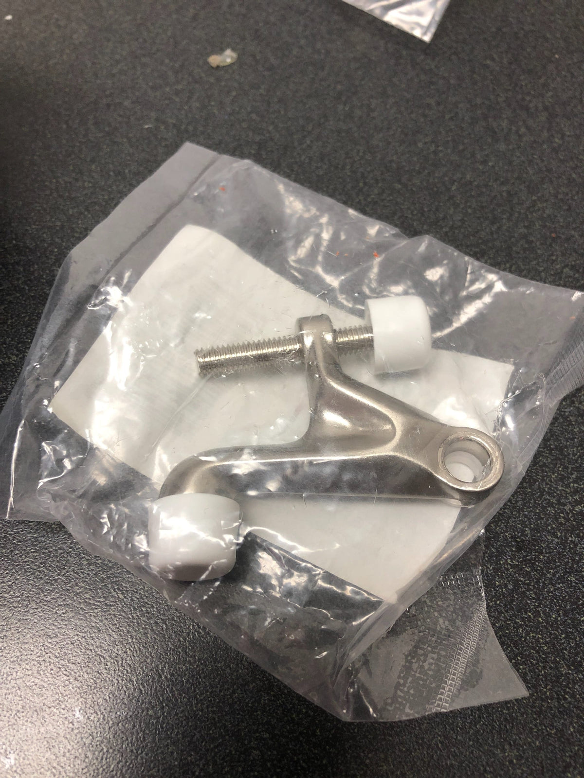 Hardware Resources DS02-SN Adjustable Hinge Pin Door Stop - Single - Satin Nickel