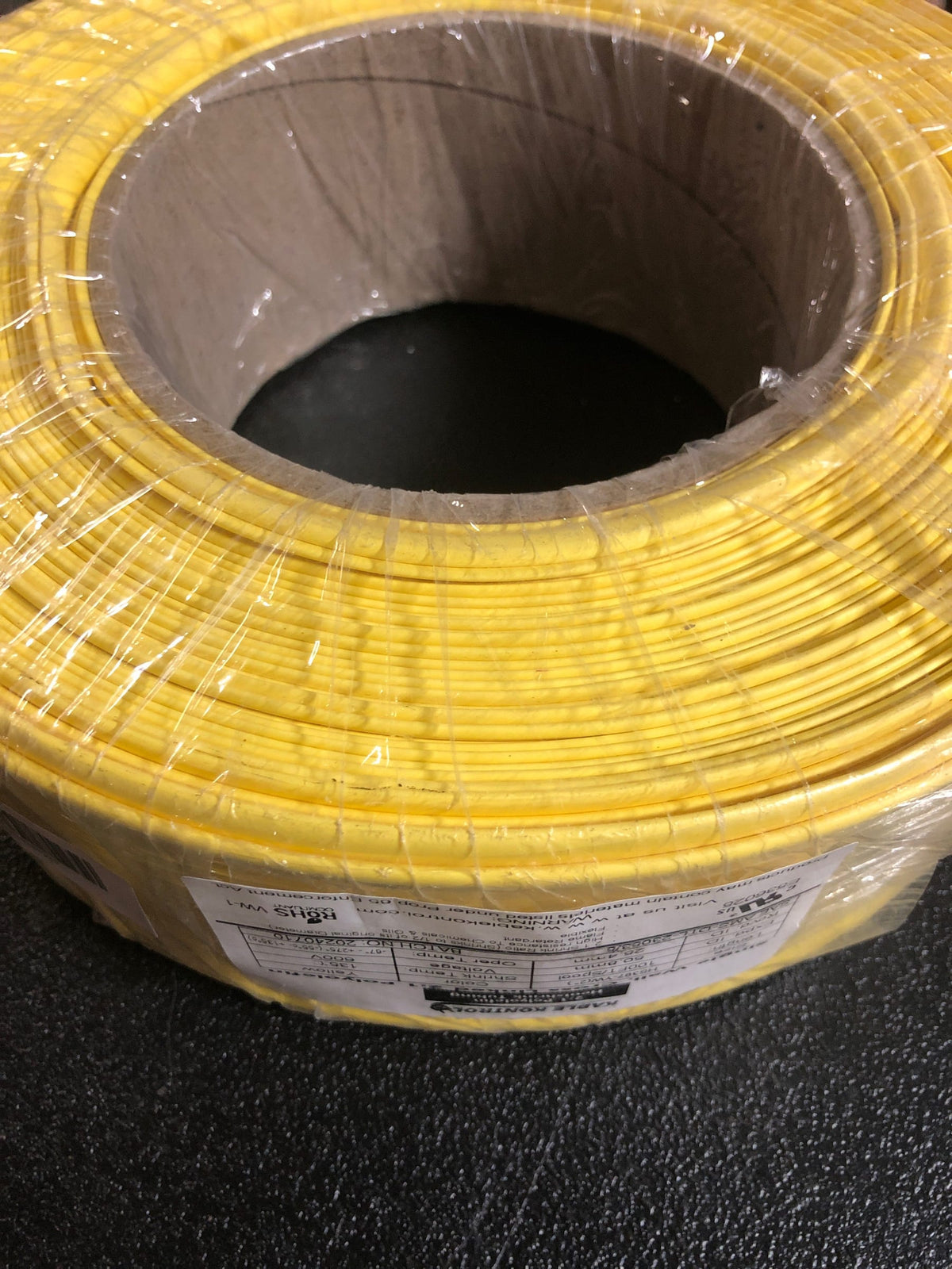 Kable Kontrol HS397-S100-YW 2" Yellow Shrink Tubing