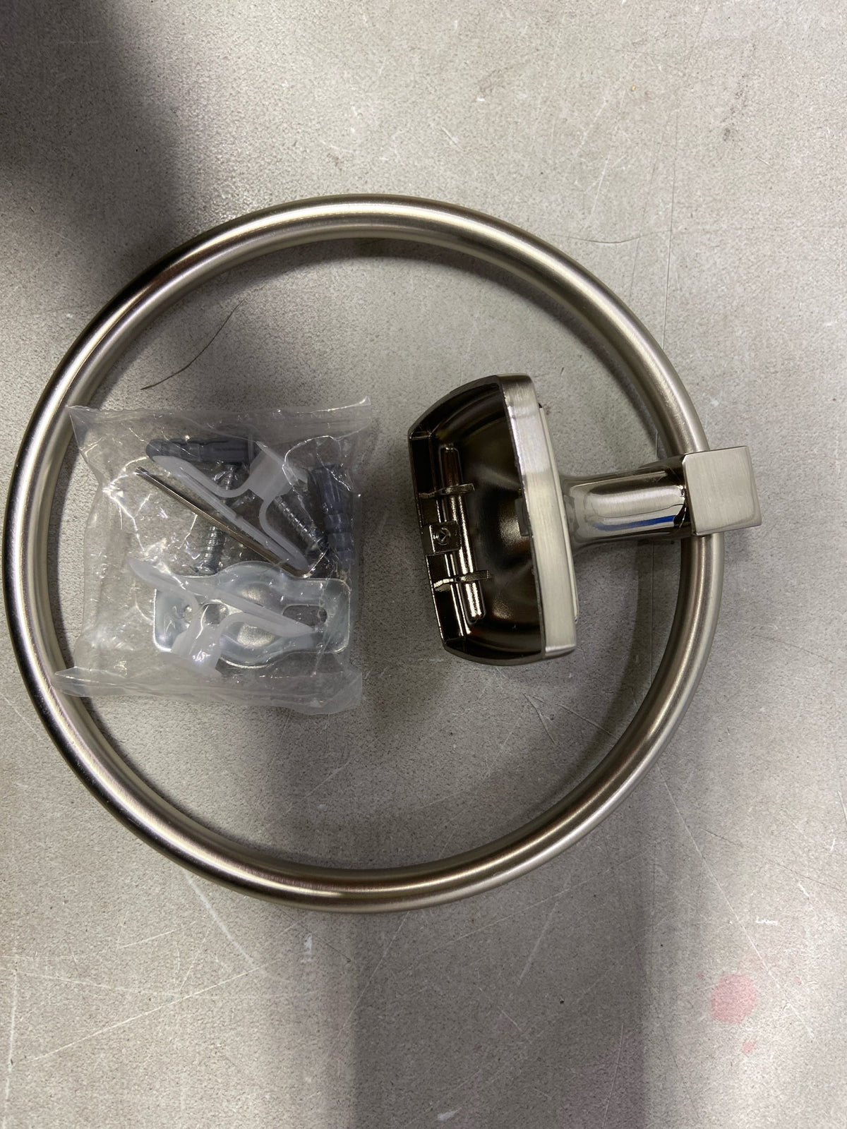 Amerock BH36092G10 Stature 7-9/16 in. (192 mm) L Towel Ring in Brushed Nickel