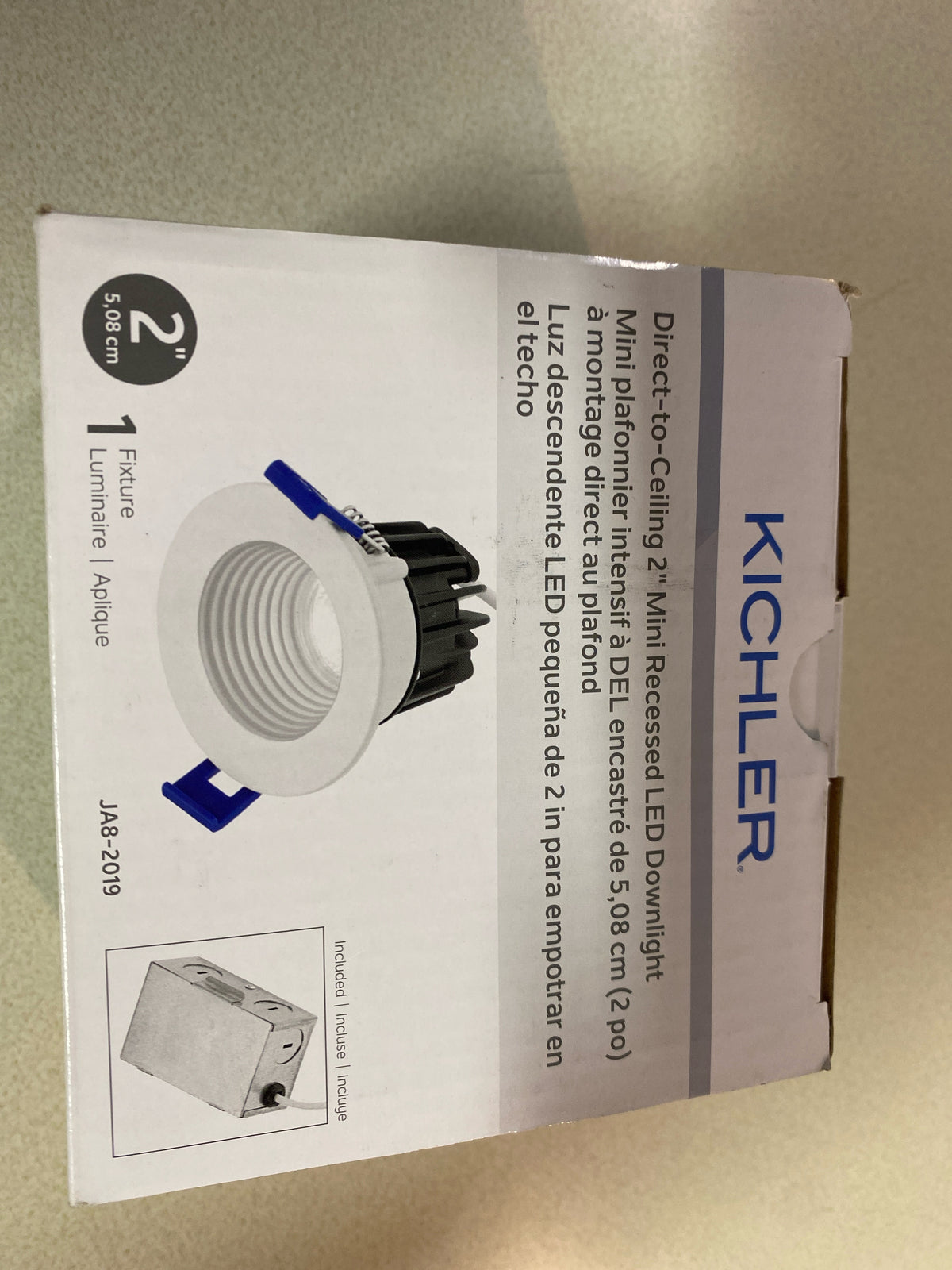 Kichler Direct-to-Ceiling 2 inch Round Mini Recessed 30K Downlight in White