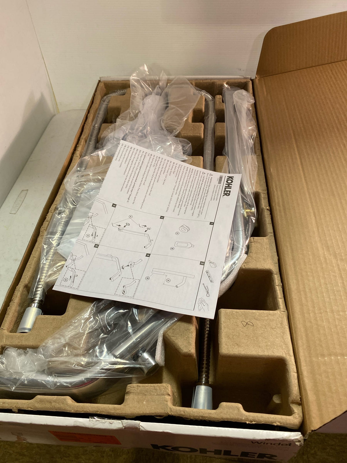 Kohler K-R27971-G-CP Windet Showering Rail Combo in Polished Chrome