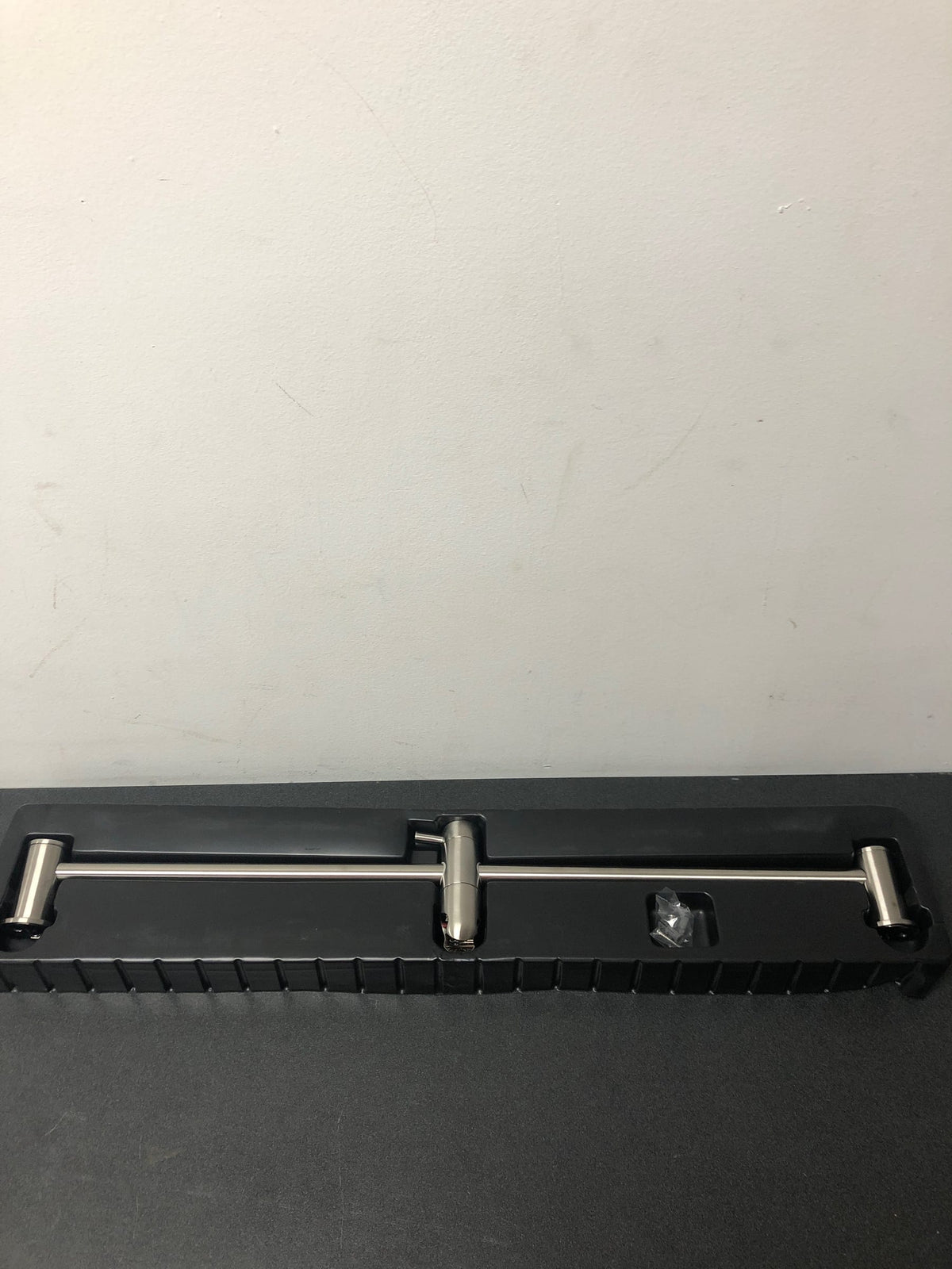 Miseno MNOSB100BN Brushed Nickel 28" Slide Bar with Adjustable Handshower Mount