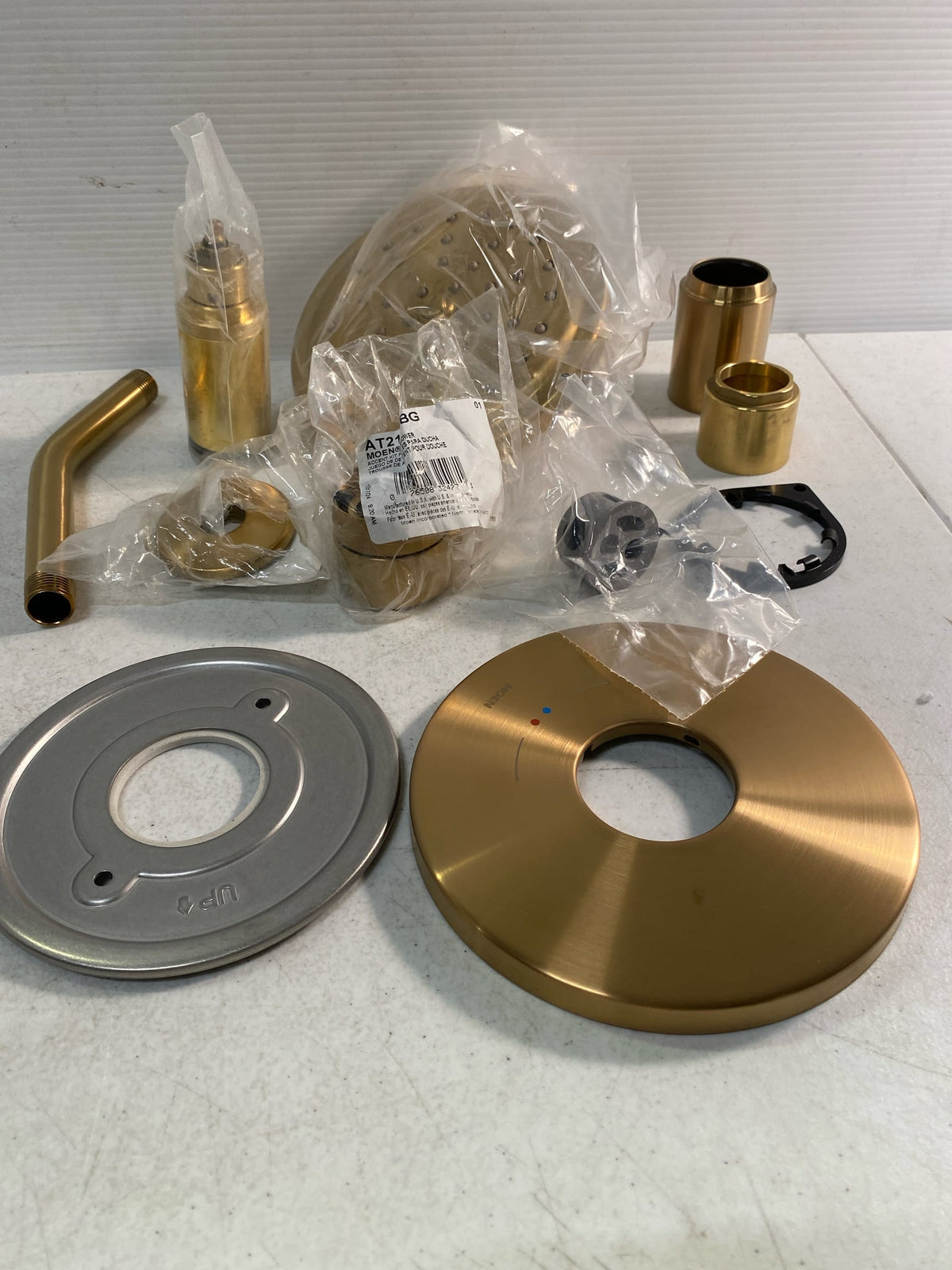 Moen UT4292EPBG Align M-CORE 4-Series Shower Only Trim Package with 1.75 GPM Single Function Shower Head - Brushed Gold