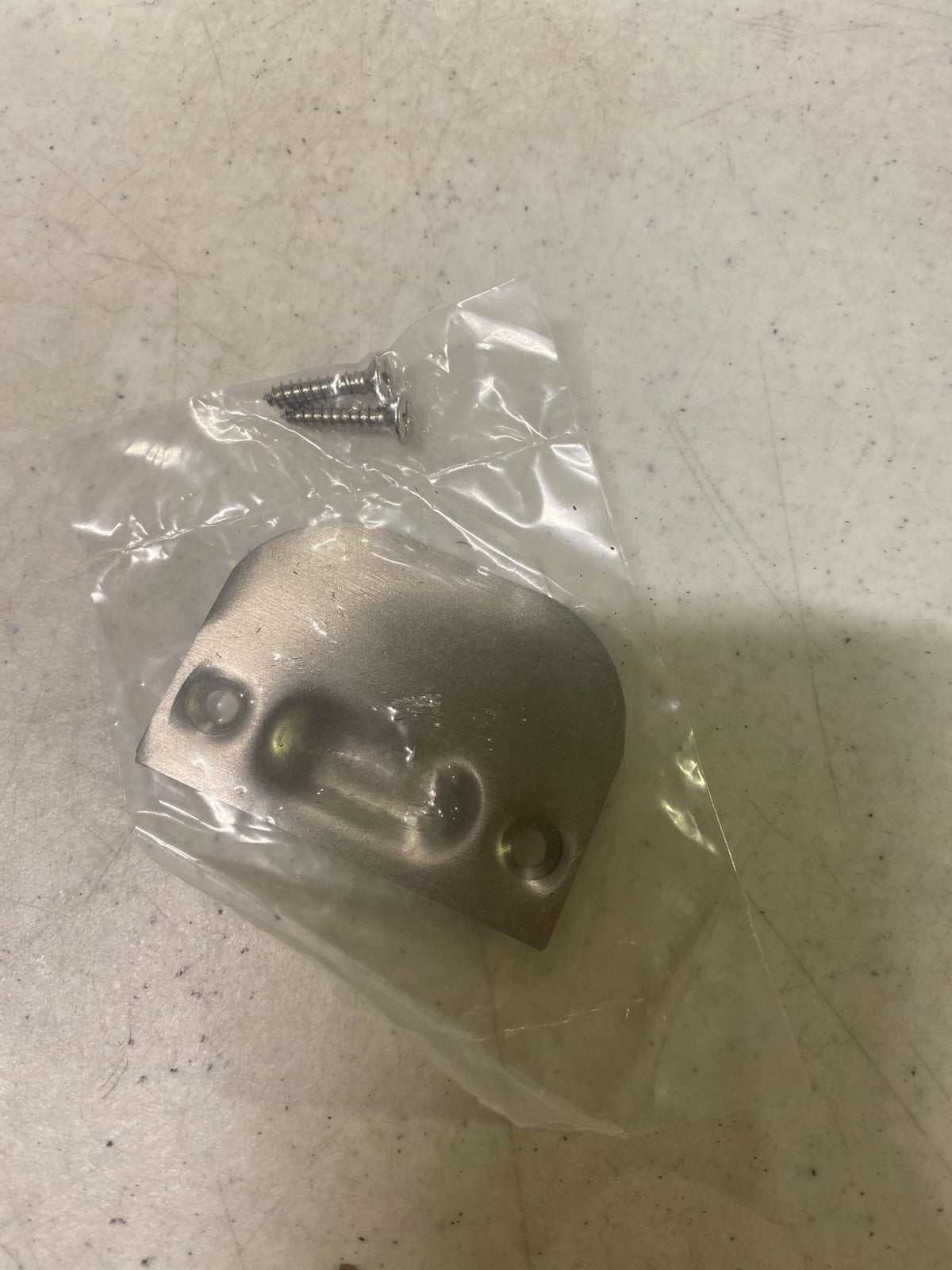Deltana FLSP335U15 2-1/4" x 1-5/8" Full Lip Strike Plate for Cabinet Ball Catches / Roller Catches - Satin Nickel