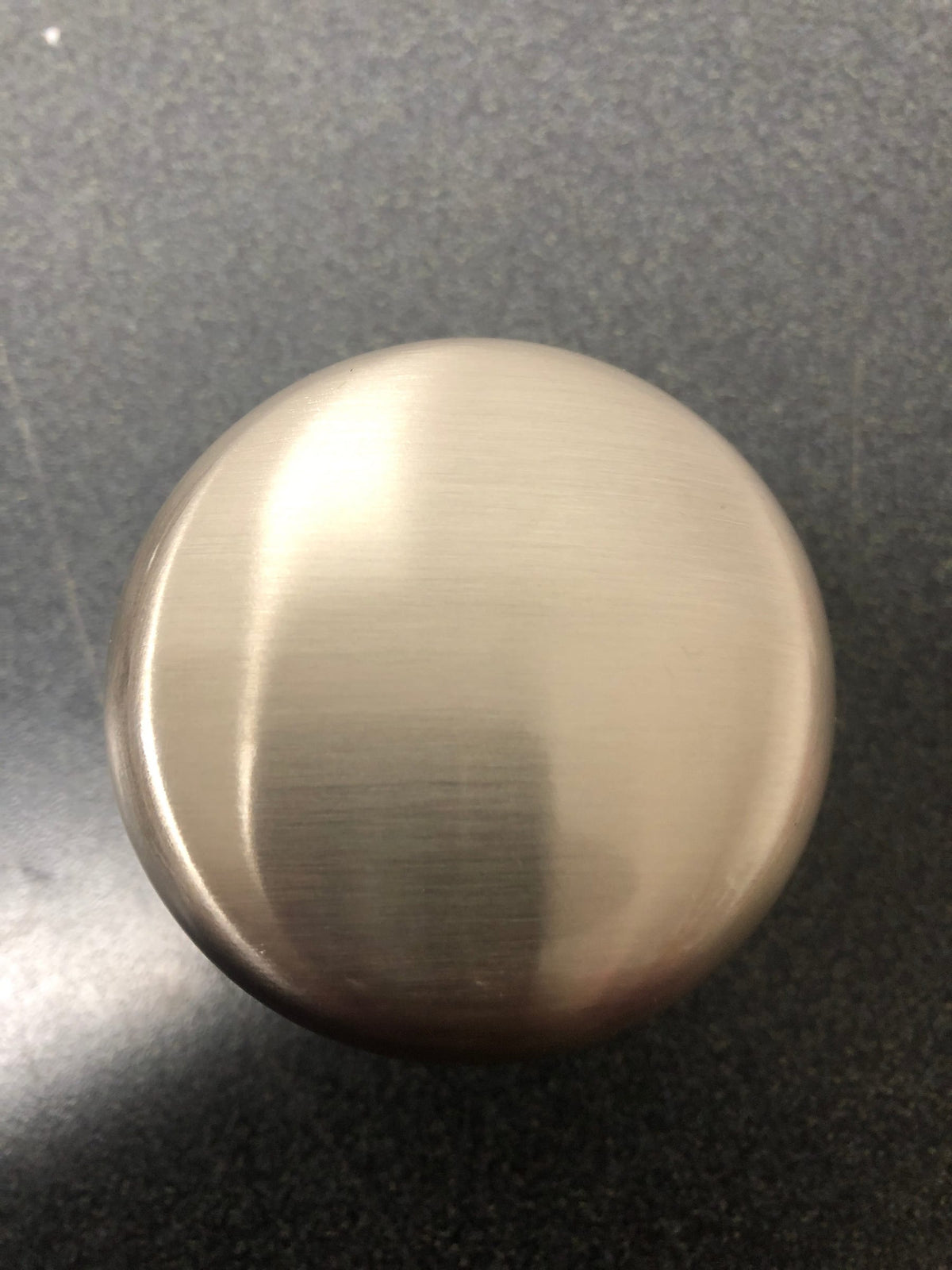 Baldwin FDROUTAR150 Round Non-Turning Two-Sided Dummy Door Knob Set with Arch Rose - Satin Nickel