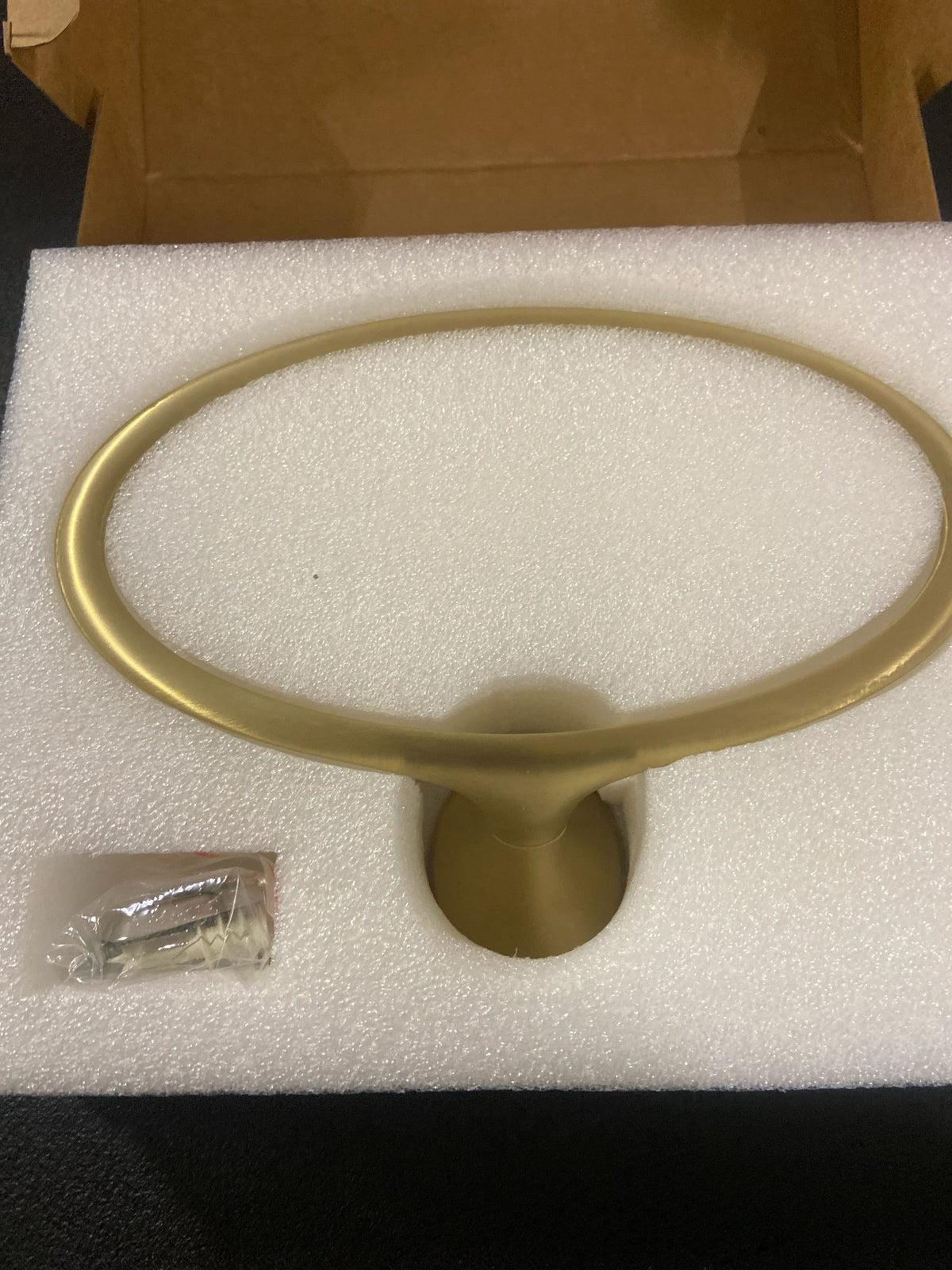 Pfister BRB-RH0BG Rhen Towel Ring in Brushed Gold