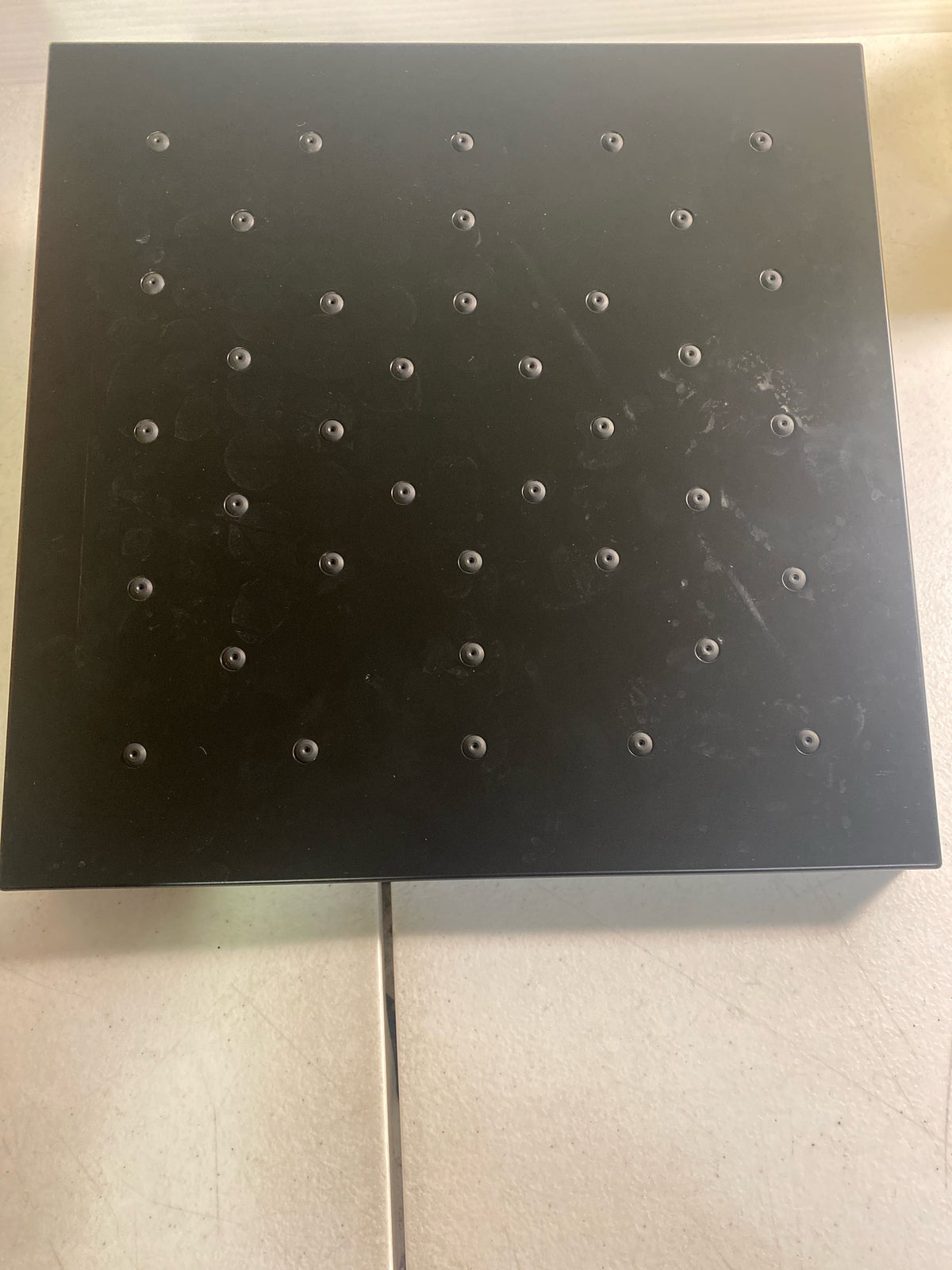 Delta 52161-KS-PR25 Universal Showering UltraSoak 12" Square 2.5 GPM Single Function Rain Shower Head with Touch Clean and H2Okinetic Technology - Lumicoat Black Stainless