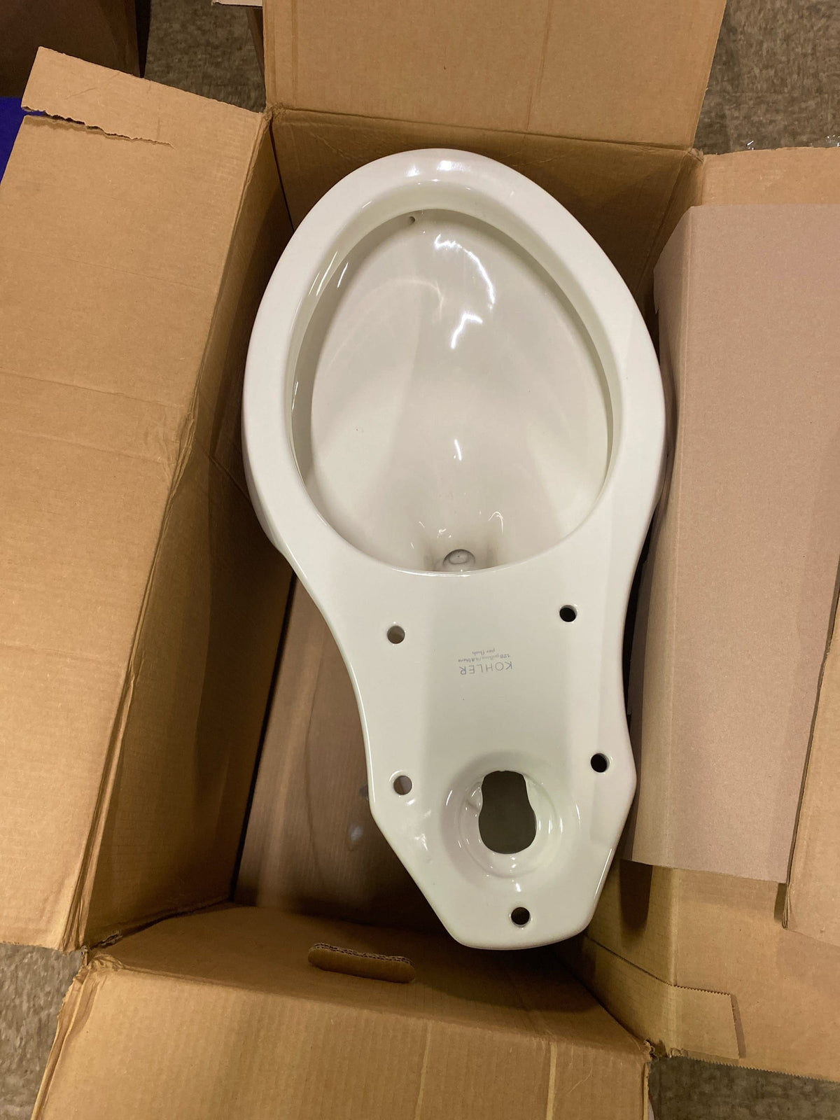 KOHLER Highline Tall Elongated Tall Toilet Bowl with Exposed Trapway