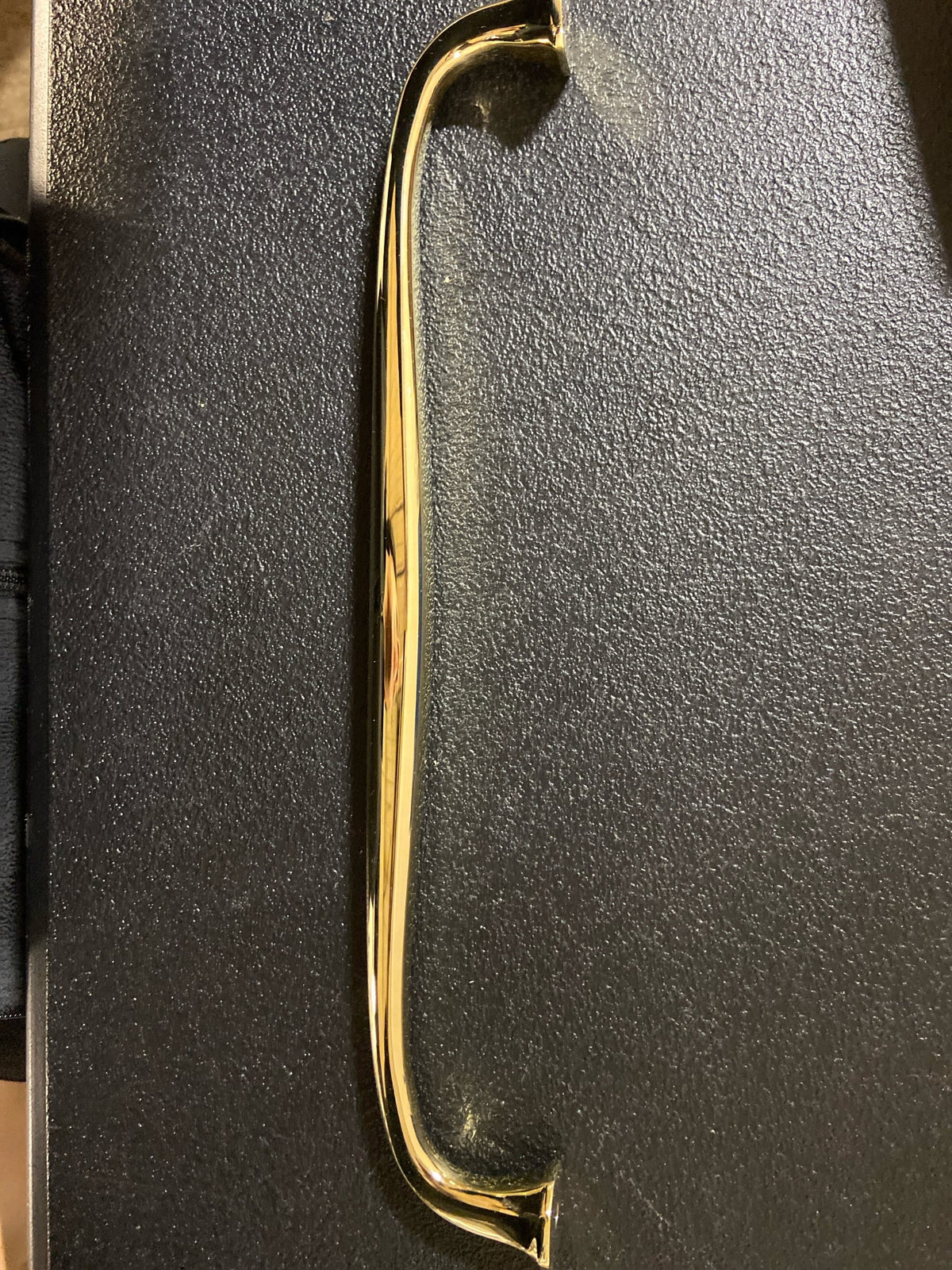 Baldwin 4364003 Severin Fayerman 12 Inch Center to Center Handle Cabinet Pull from the Estate Collection - Polished Brass