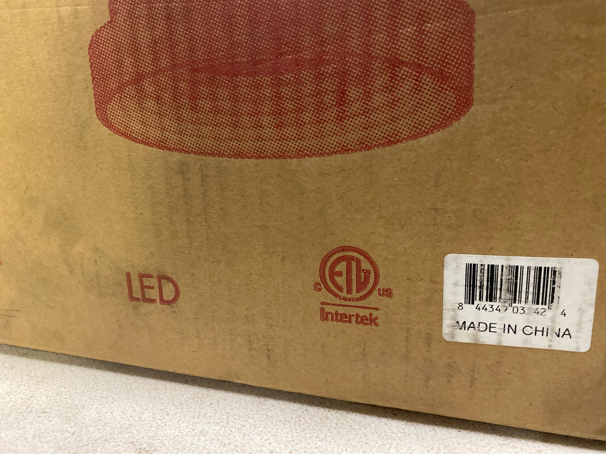Kovacs P5551-66A-L Conc 15" Wide LED Flush Mount Drum Ceiling Fixture - Coal