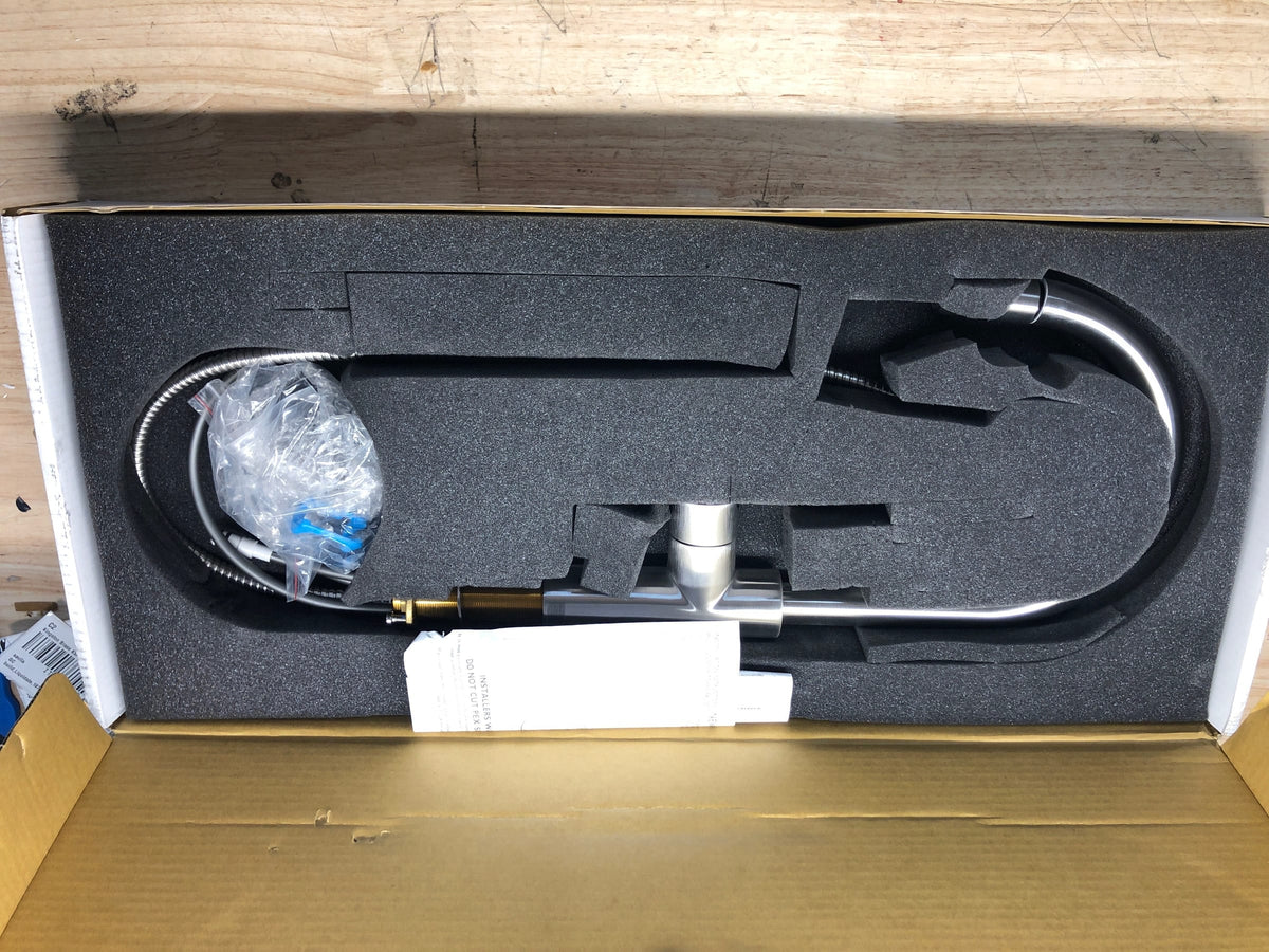 Newport Brass 1500-5113/20 East Linear 1.8 GPM Single Hole Pull Down Kitchen Faucet - Stainless Steel (PVD)