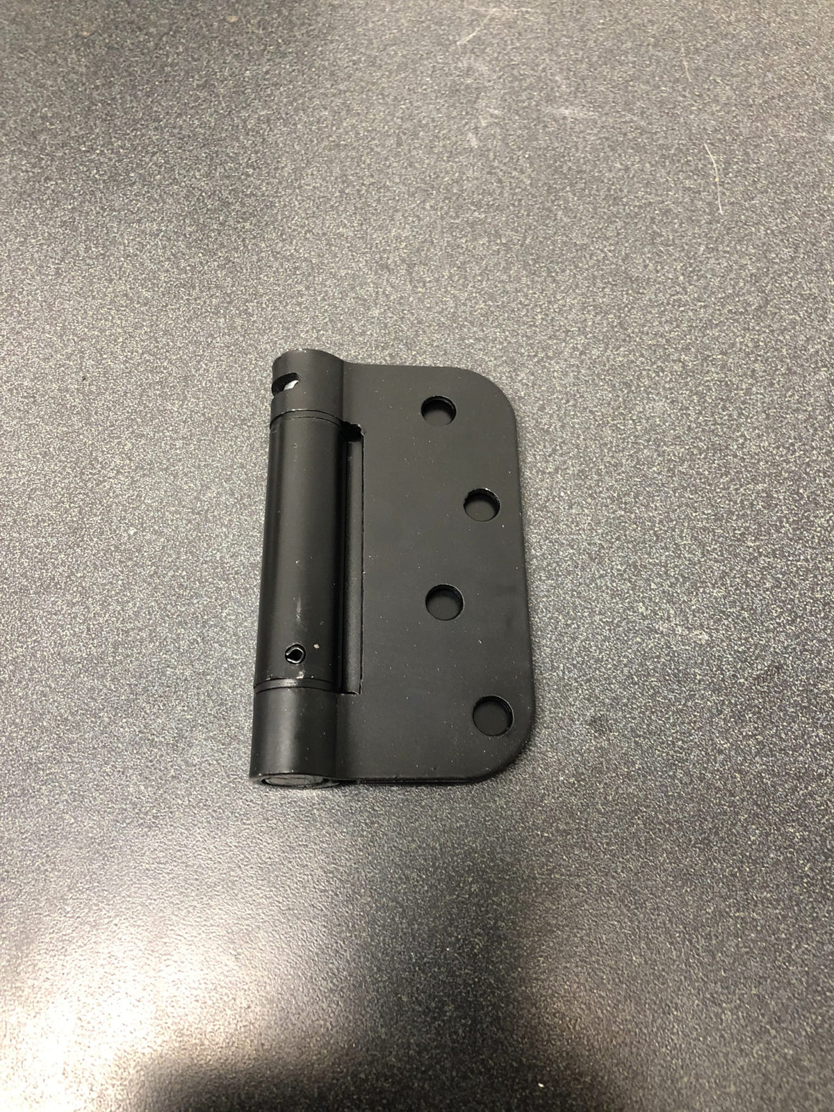 Deltana DSH4R51B 4 x 4 Ball Bearing 5/8" Radius Corner Spring Hinge - Single Hinge - Flat Black