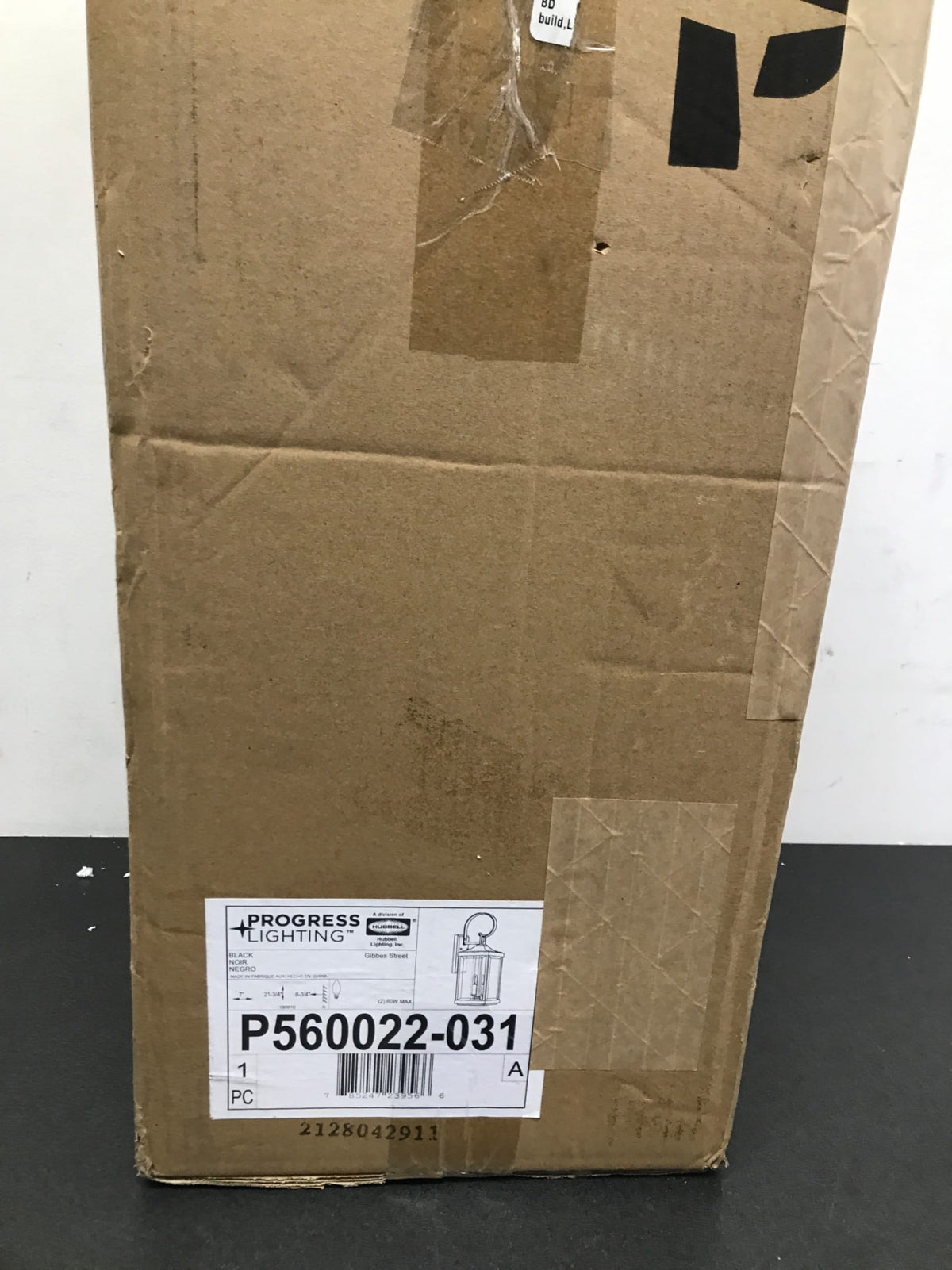 Progress Lighting P560022-031 Gibbes Street 2 Light 22" Tall Outdoor Wall Sconce - Black