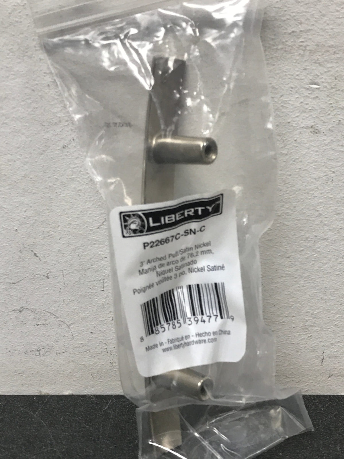 Liberty Hardware P22667C-SN-C 3 Inch Center to Center Bar Cabinet Pull - Satin Nickel