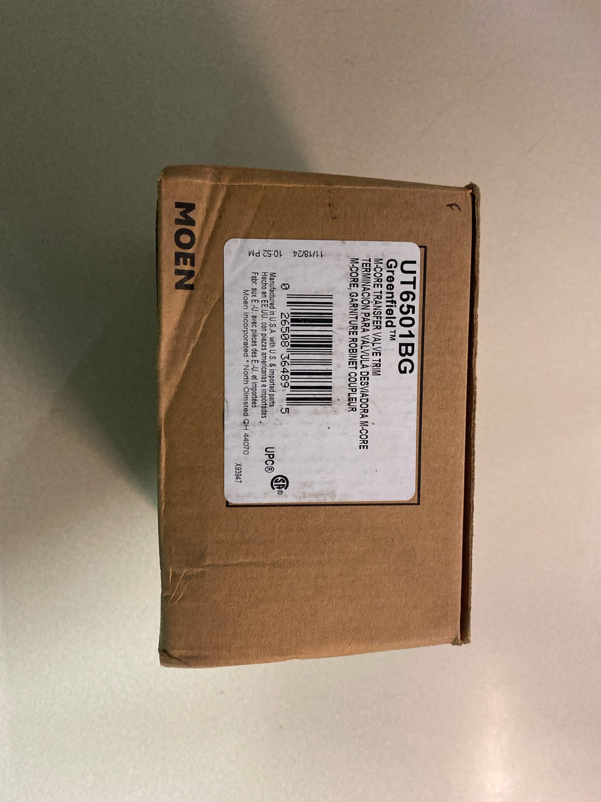 Moen UT6501BG Greenfield Single Handle 3 Function Diverter Valve Trim - Less Valve - Brushed Gold