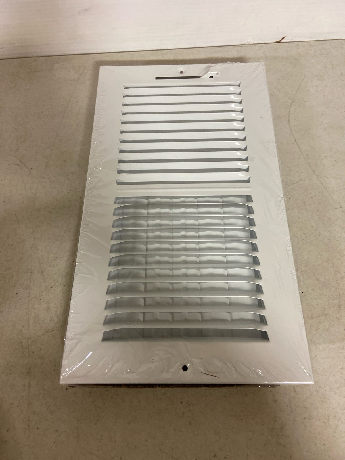 True Aire Tru Aire 6 in. H X 12 in. W 2-Way Powder Coat White Steel Wall/Ceiling Register