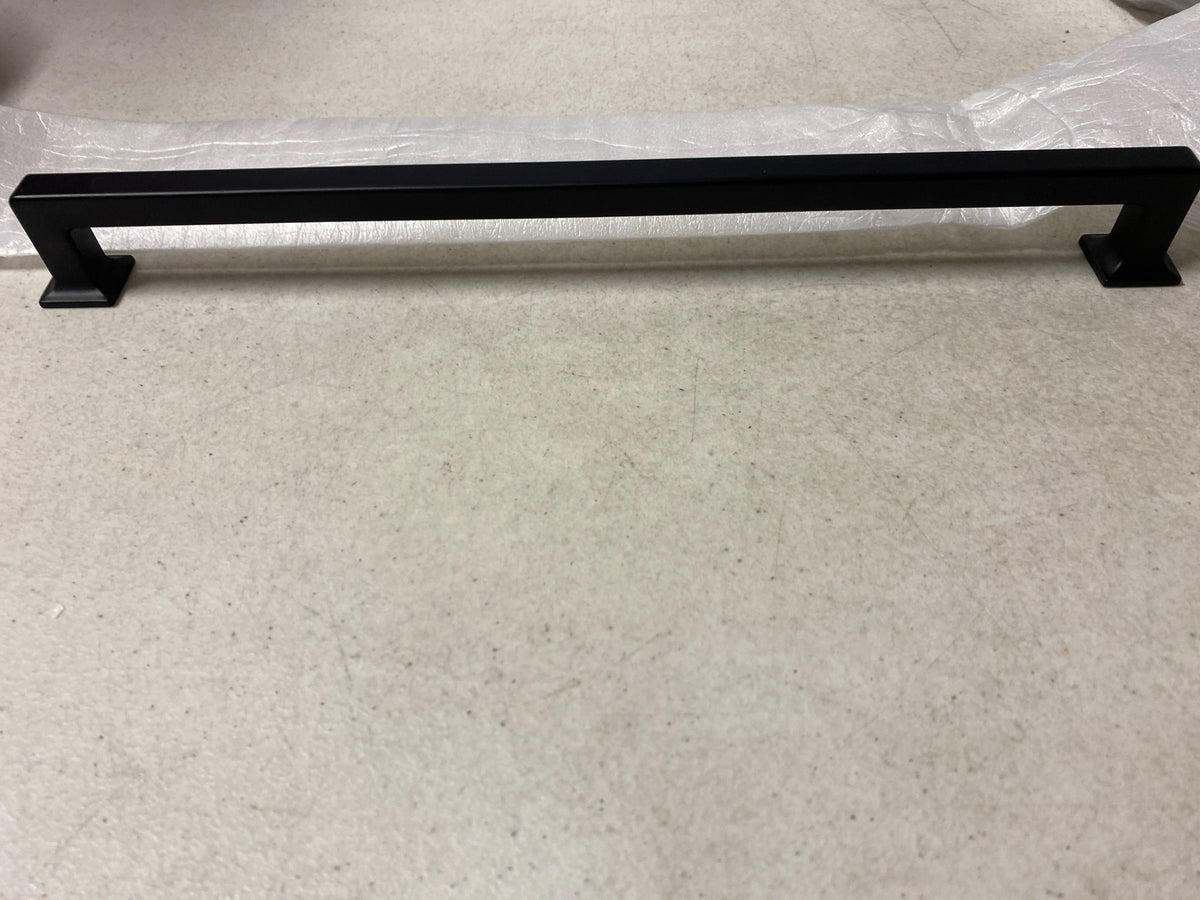 Amerock BP37448MB Lintel 12-5/8 in. (320mm) Center-to-Center Matte Black Bar Cabinet Pull