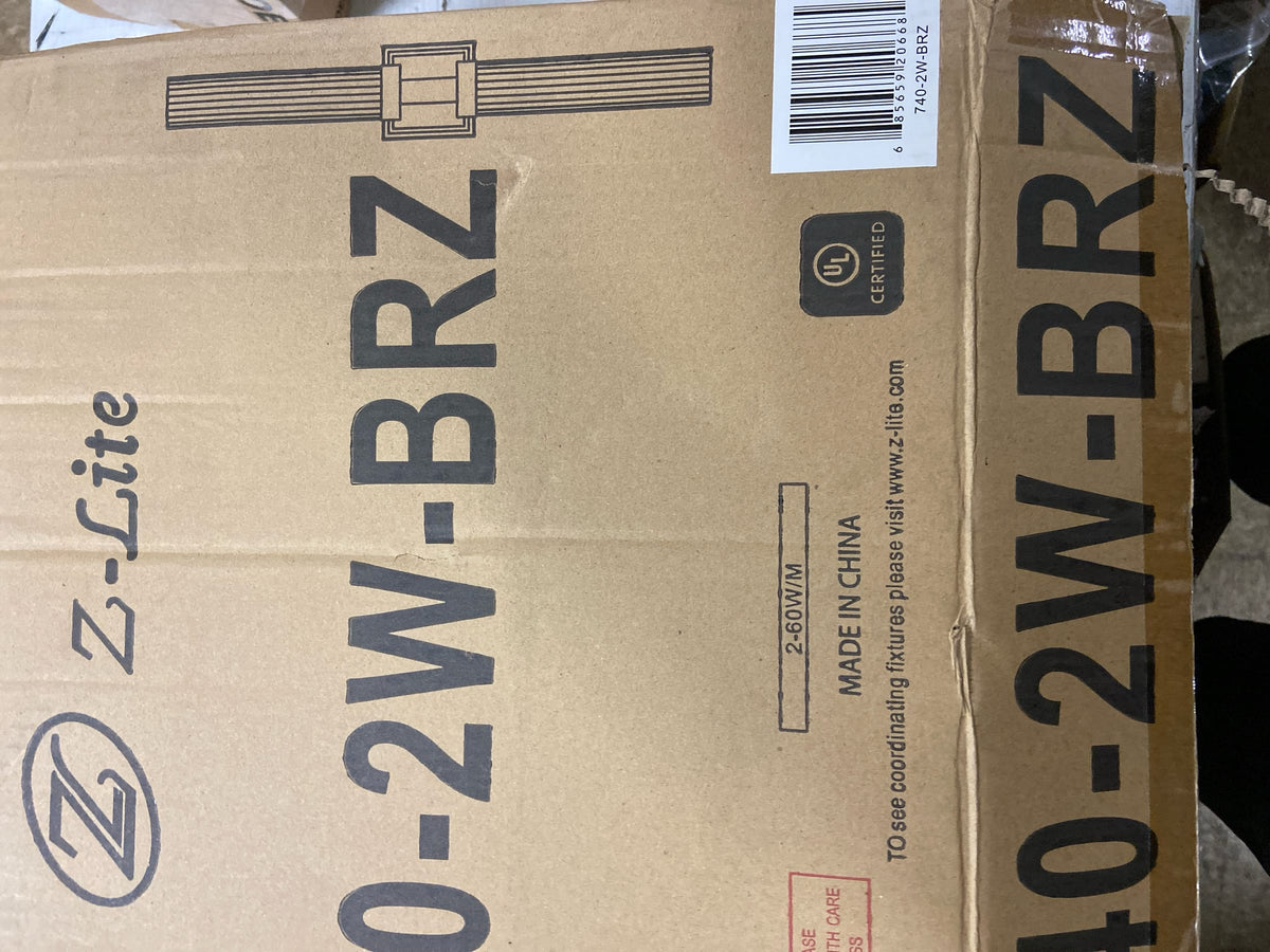 Z-Lite 740-2W-BRZ Beau 2 Light 27" Tall Bathroom Sconce - Bronze