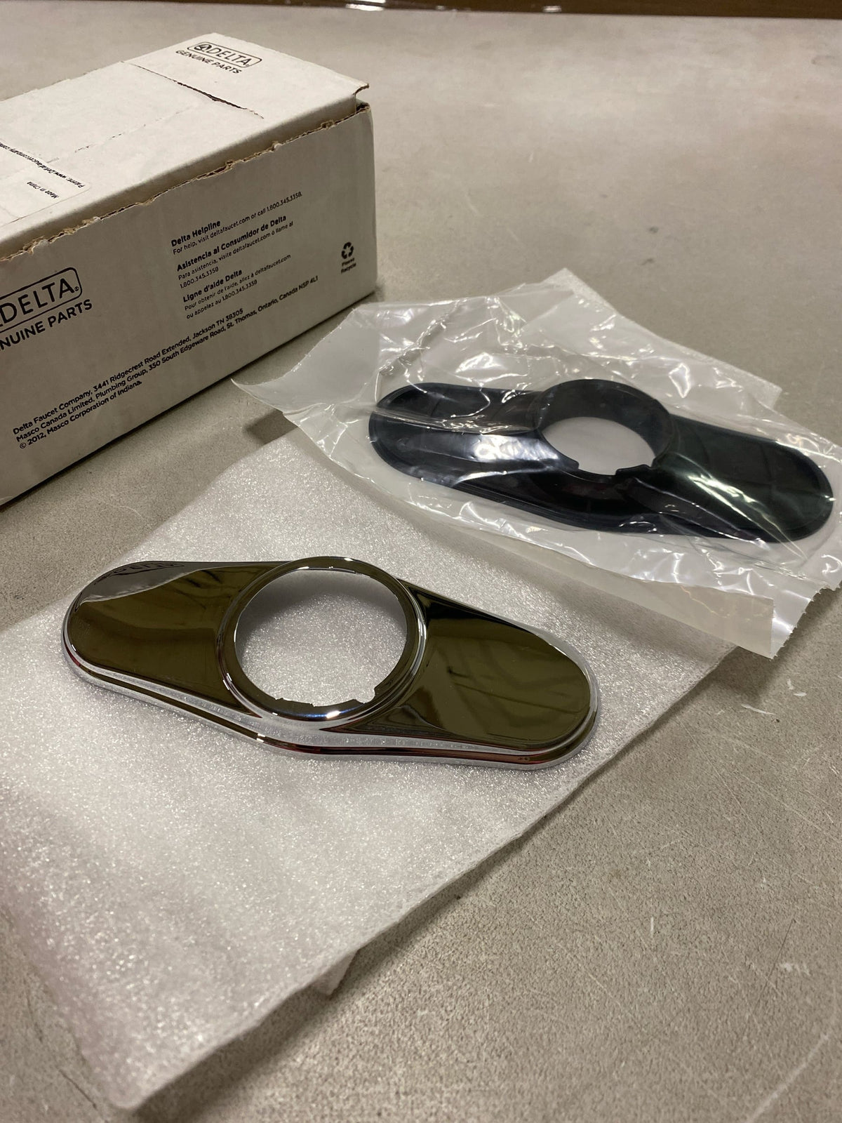 Delta RP102236PC Cassidy Repair Part - Escutcheon and Gasket - Chrome