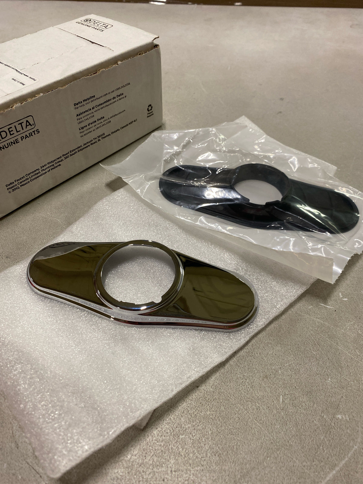 Delta RP102236PC Cassidy Repair Part - Escutcheon and Gasket - Chrome