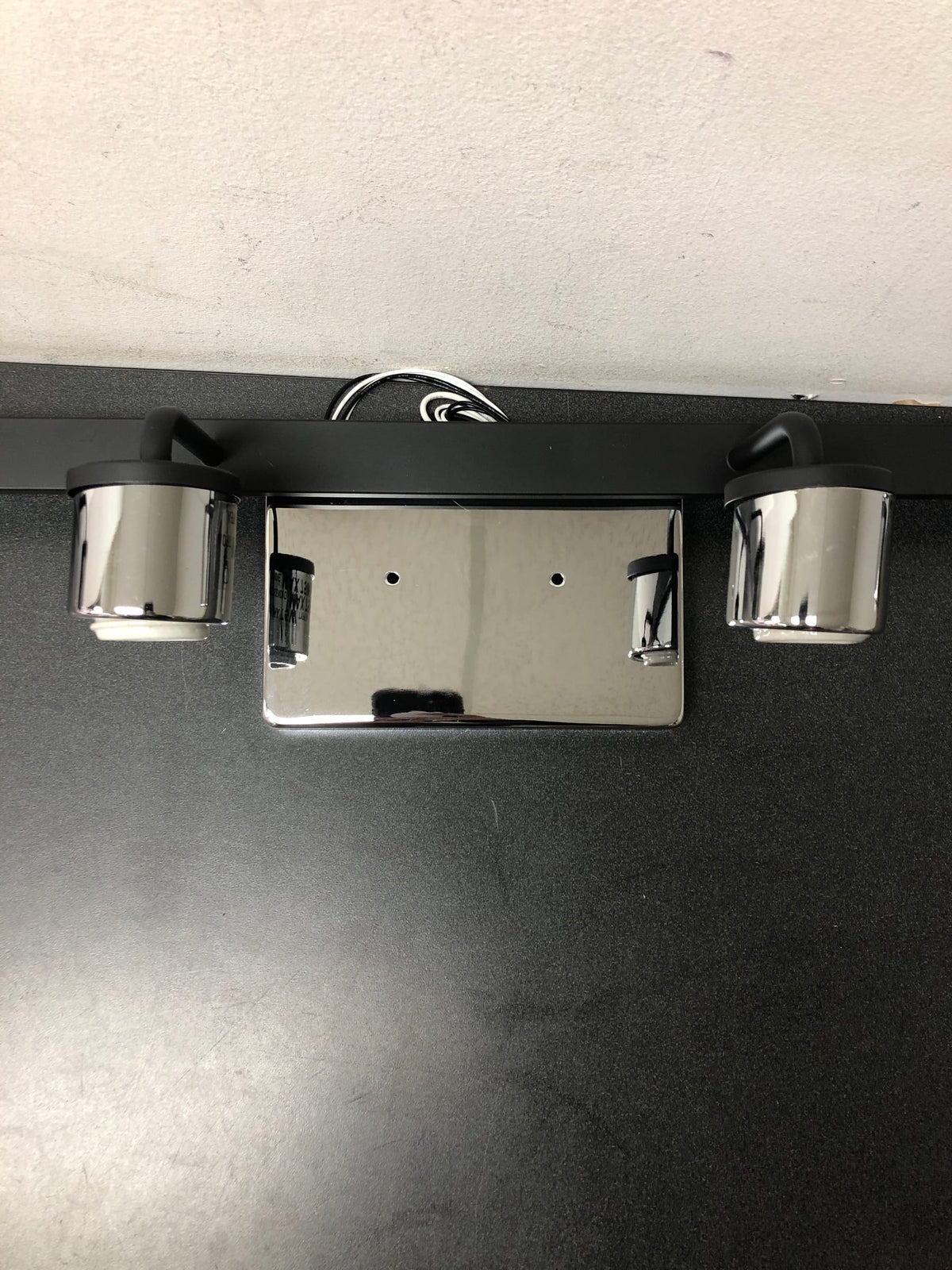 Home decorators collection 4000204-05 Westbrook 4-Light Matte Black Modern Bathroom Vanity Light with Chrome Accents