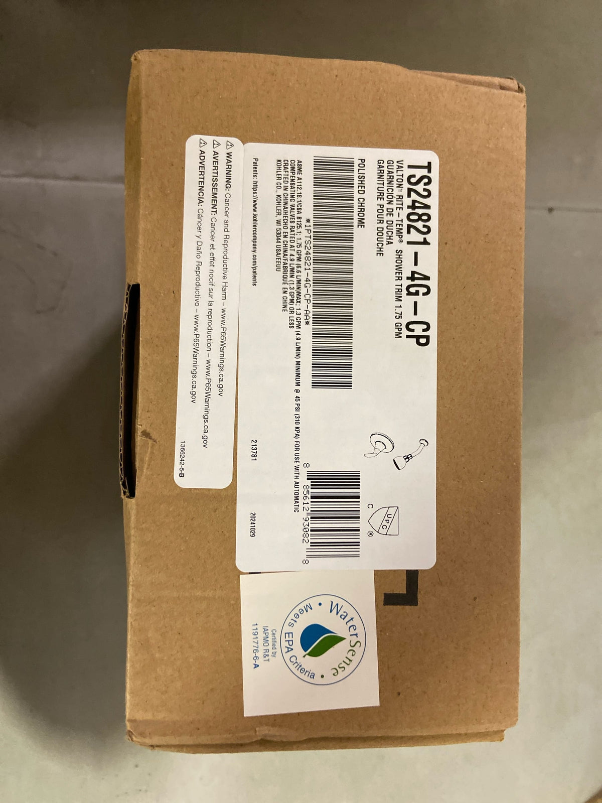 KOHLER Valton Shower faucet trim set
