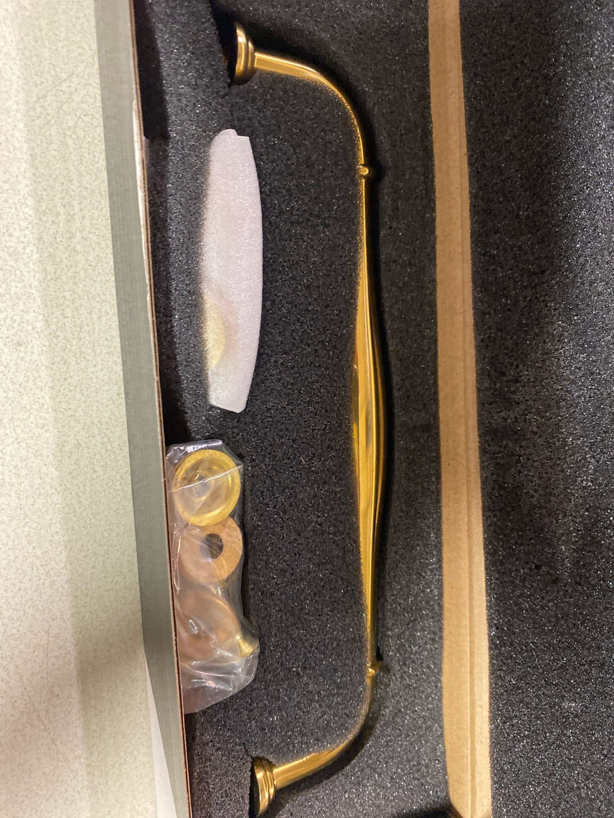 Alno Charlie's 8 Inch Center to Center Handle Appliance Pull - Unlacquered Brass