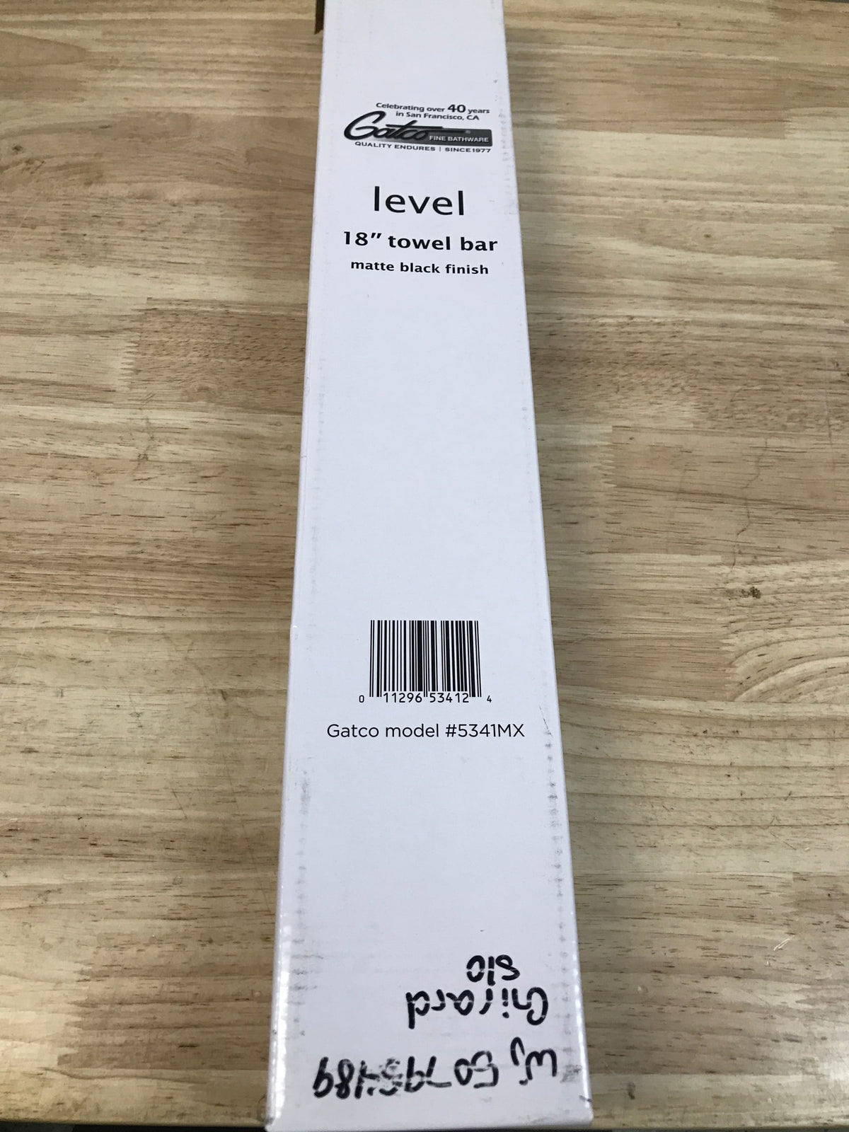 Gatco 5341MX Level 18 in. Towel Bar in Matte Black