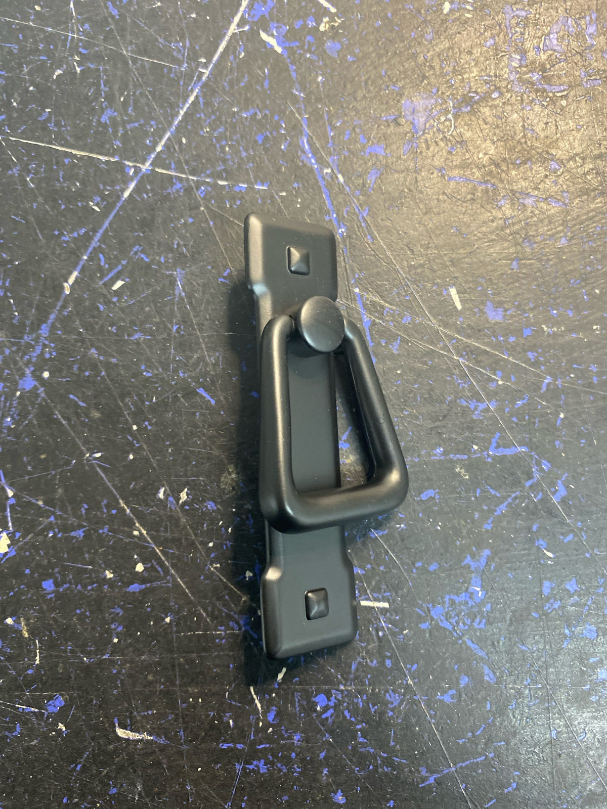 Elements R1012MB Verona 2-1/4 Inch Center to Center Traditional Vintage Door Knocker Drop Drawer Pull - Matte Black