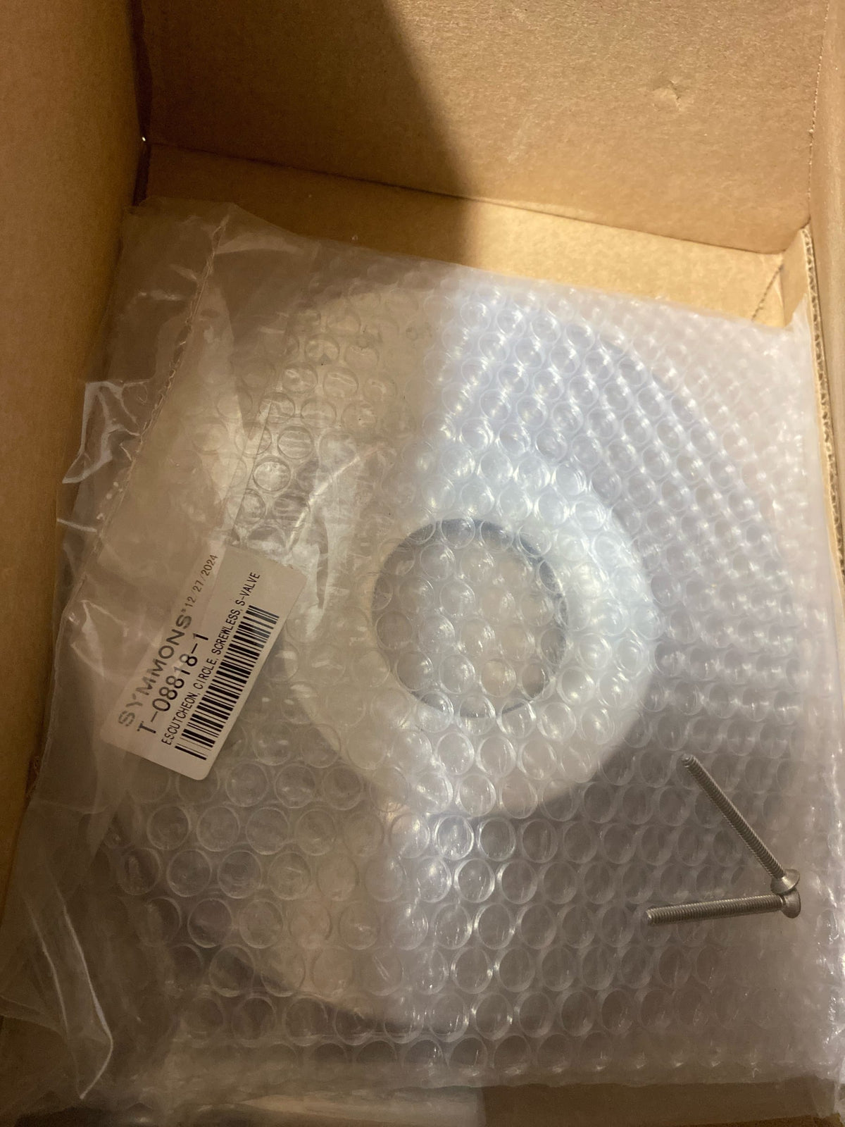 Symmons 599215TRM Birch Tub and Shower Trim Package with 1.5 GPM Single Function Shower Head - Polished Chrome
