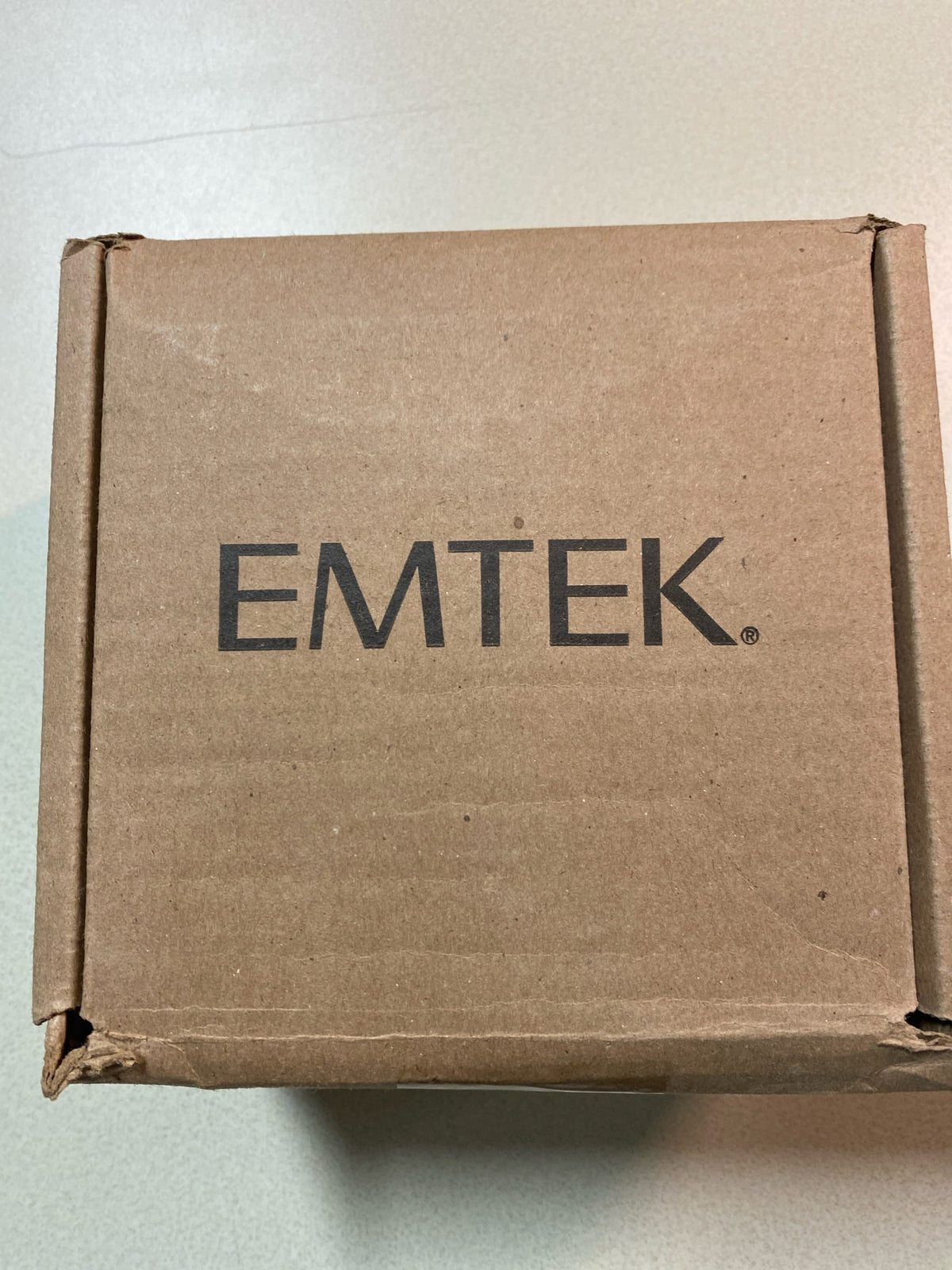 Emtek Dummy Set, Modern Rectangular Rosette, Helios Lever, Polished Nickel