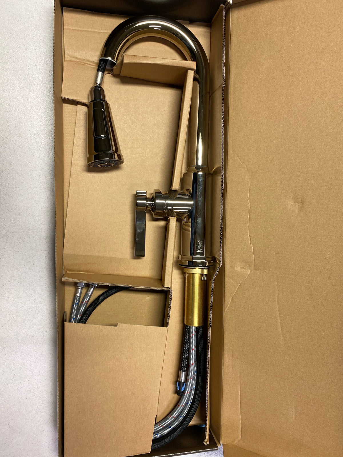 Signature Hardware SHXCGF137PN Greyfield 1.8 GPM Single Hole Pull Down Bar Faucet - Polished Nickel